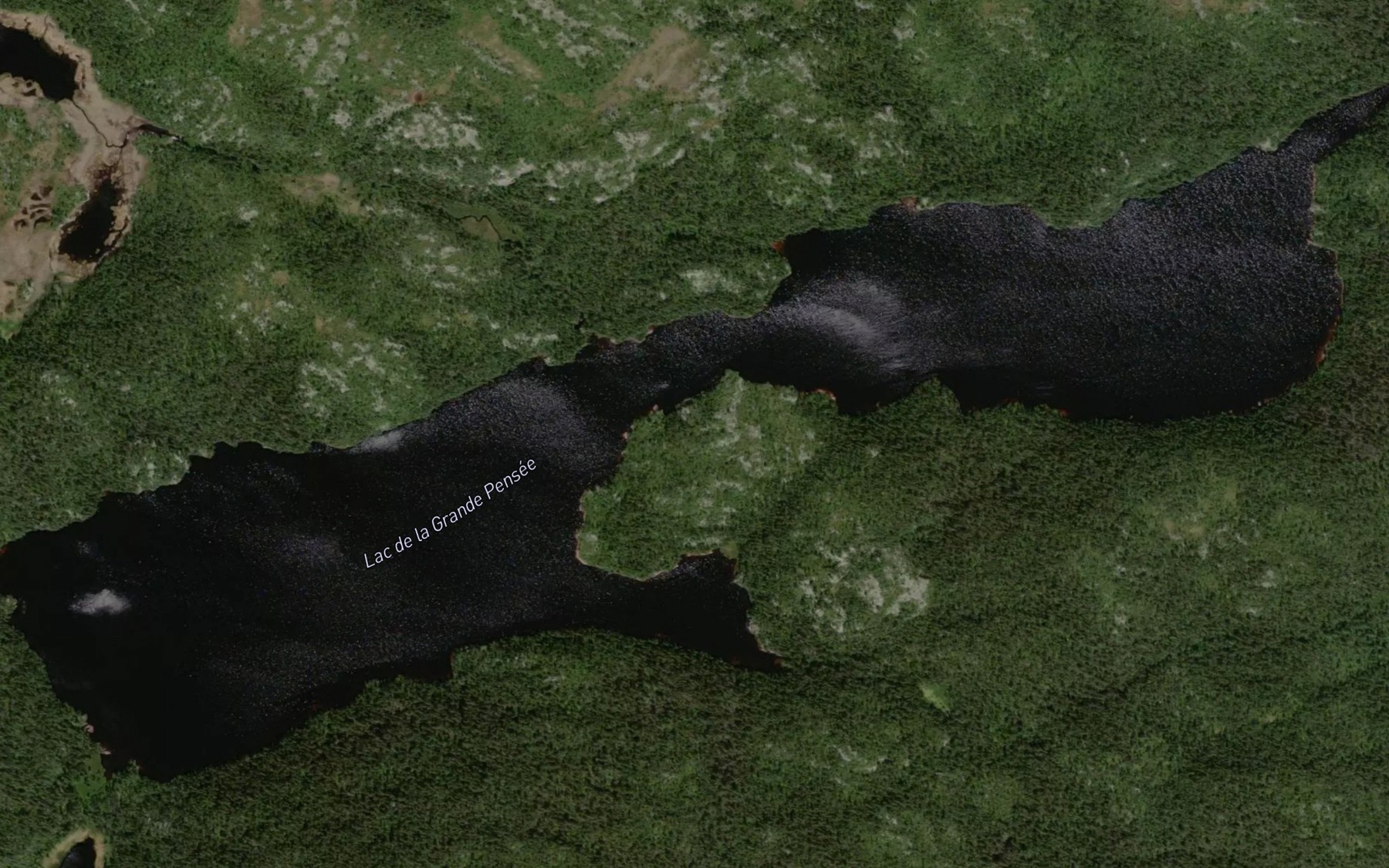 Satellite map of the Lac de la Grande Pensee