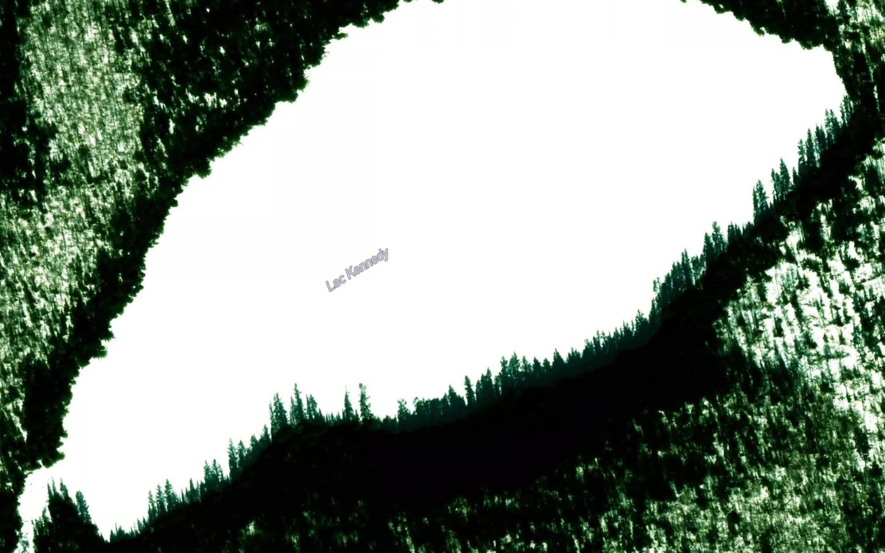 Satellite map of the Lac Kennedy