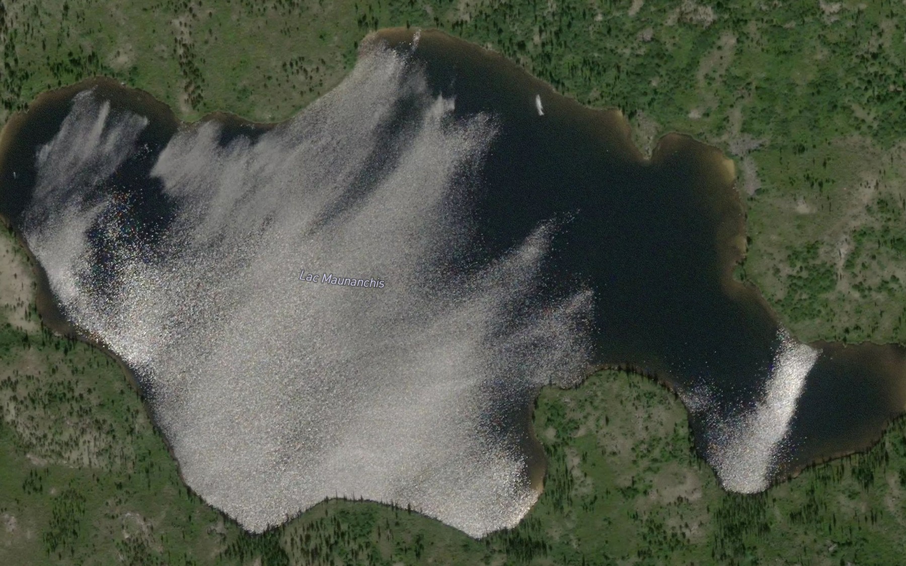 Satellite map of the Lac Maunanchis