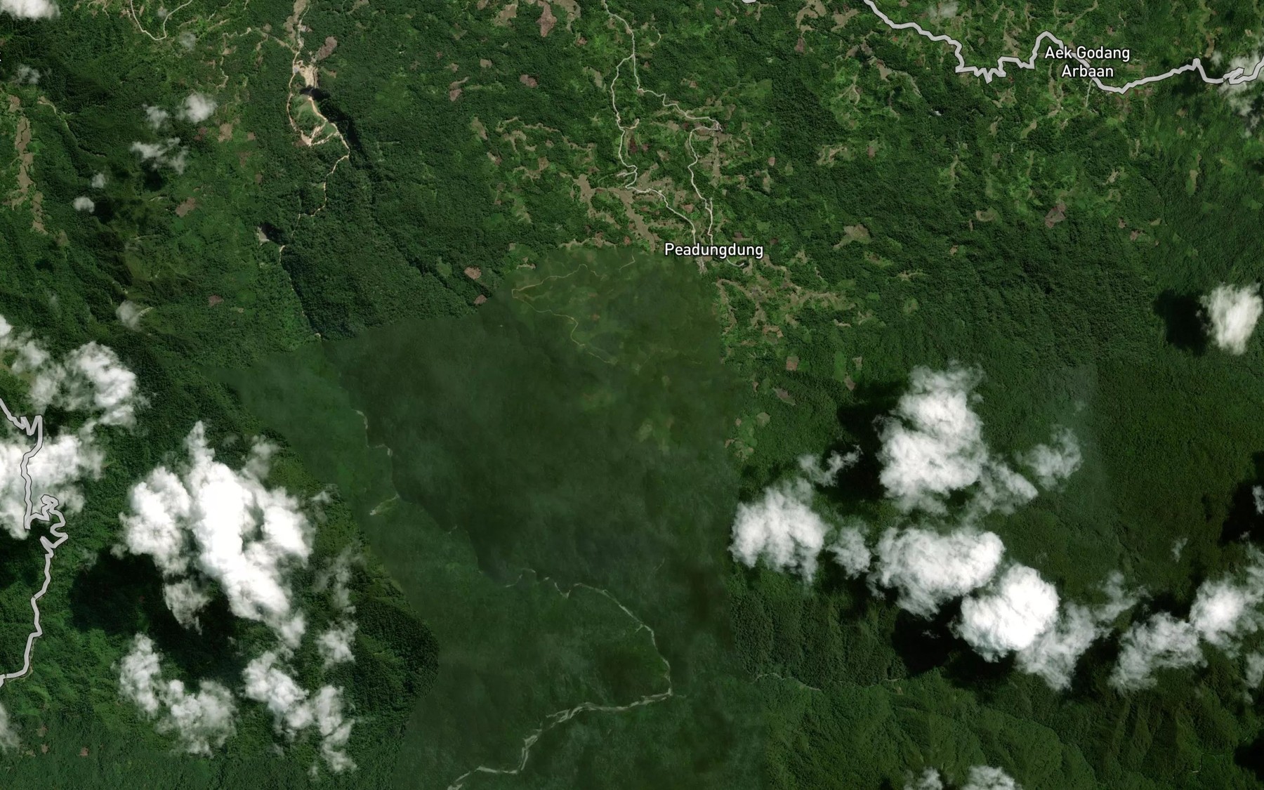 Satellite map of the Aek Si Guba-guba