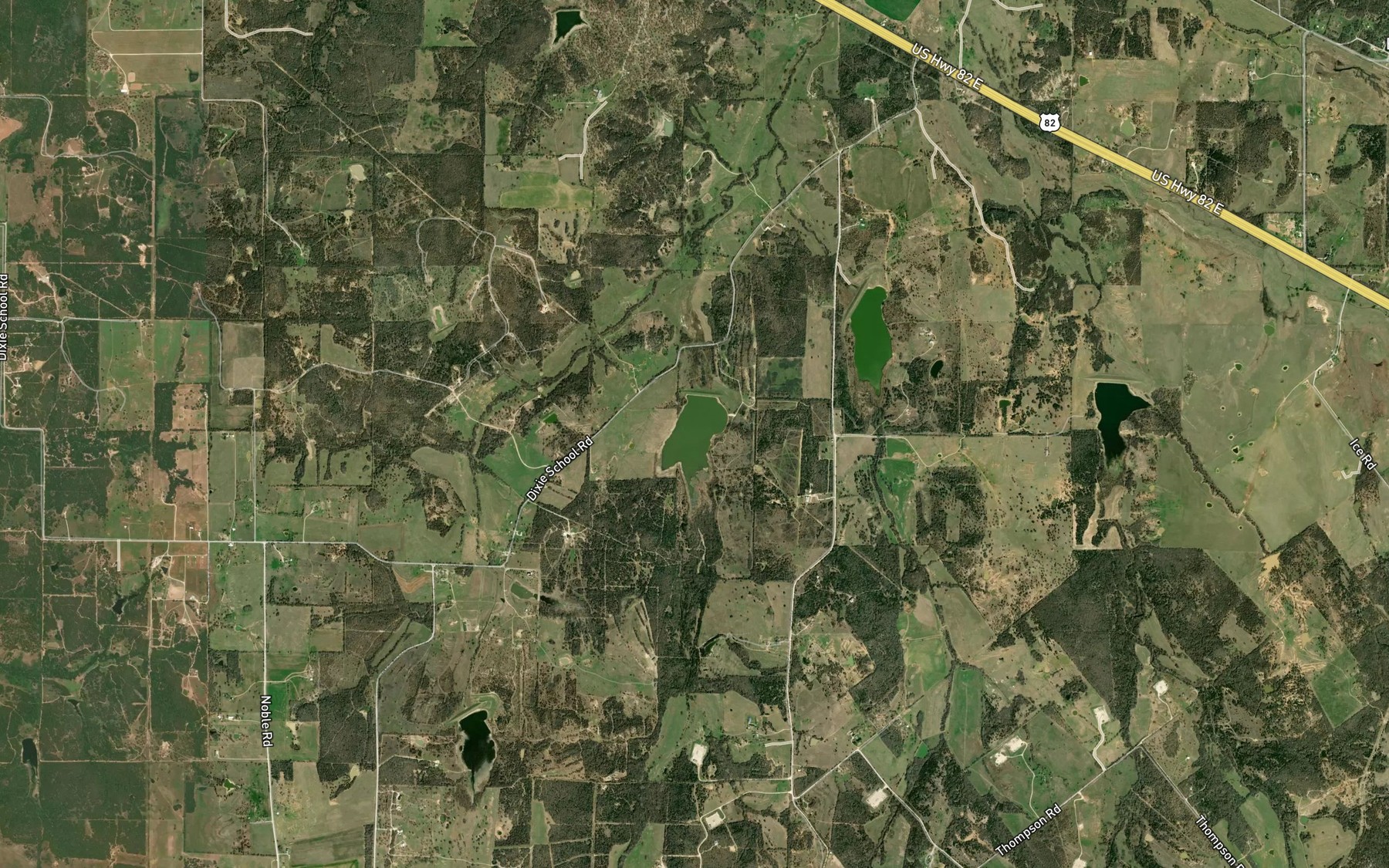 Satellite map of the Soil Conservation Service Site 7 Reservoir