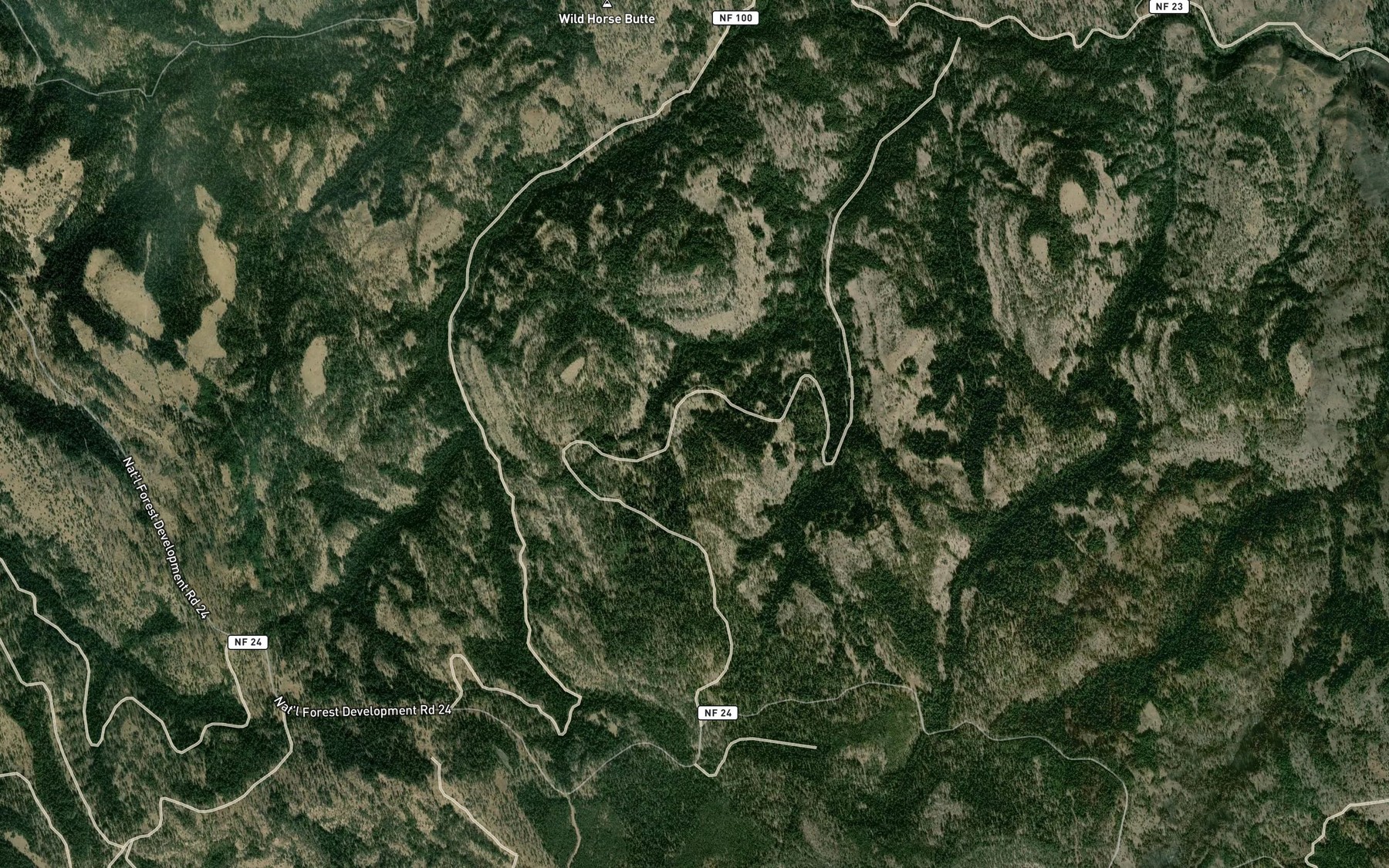 Satellite map of the Bell Spring