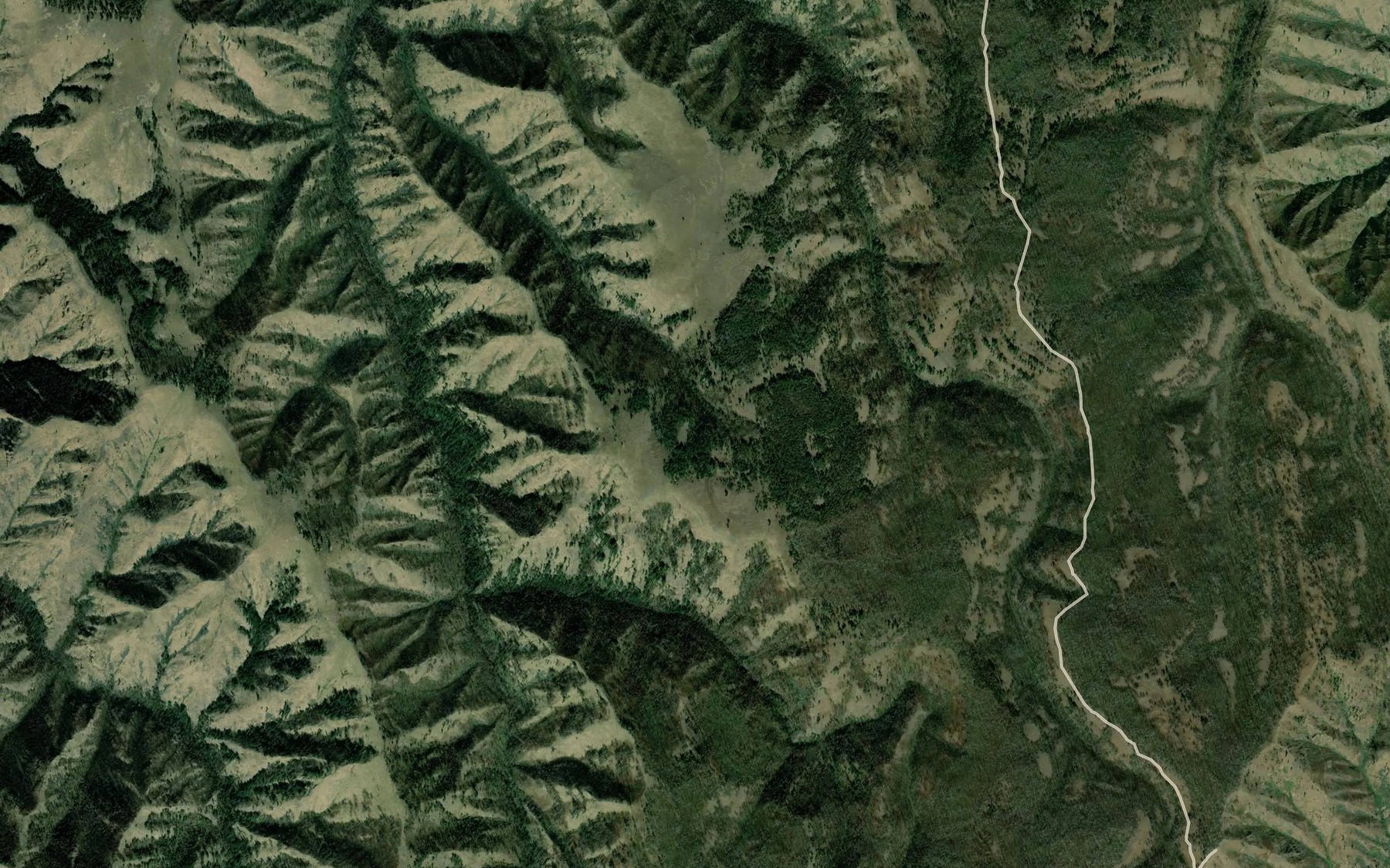 Satellite map of the Mormon Spring