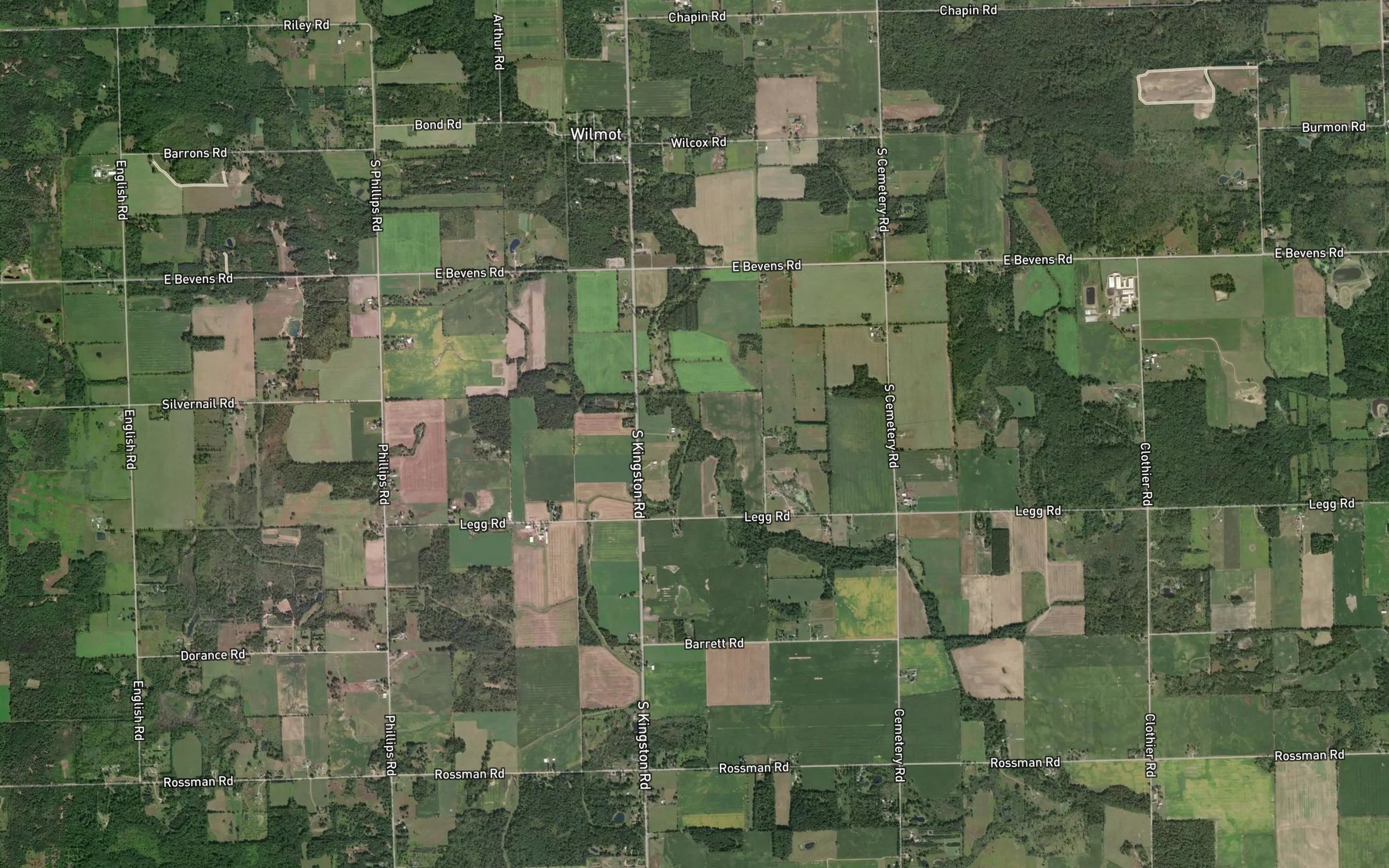 Satellite map of the Alder Creek