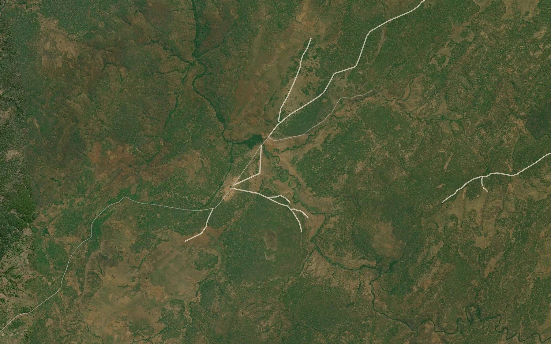 Satellite map of the Tshitu