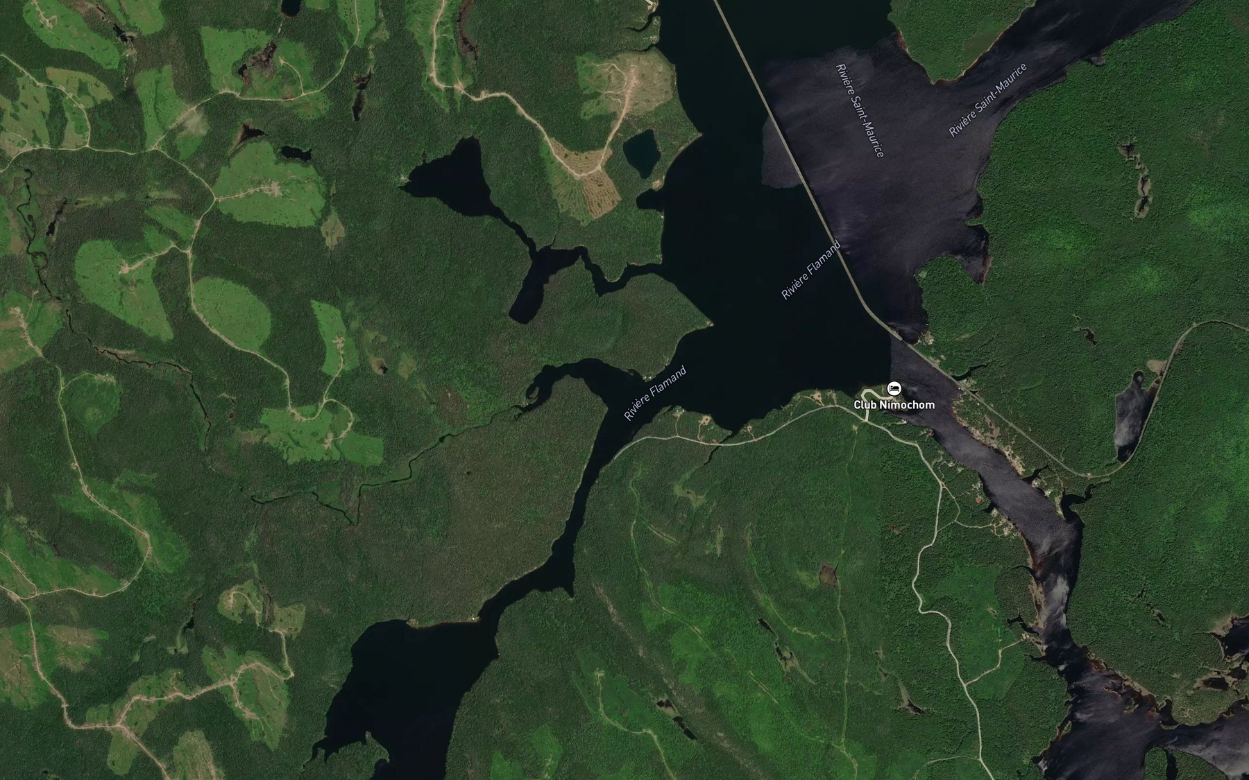 Satellite map of the Crique aux Epinettes