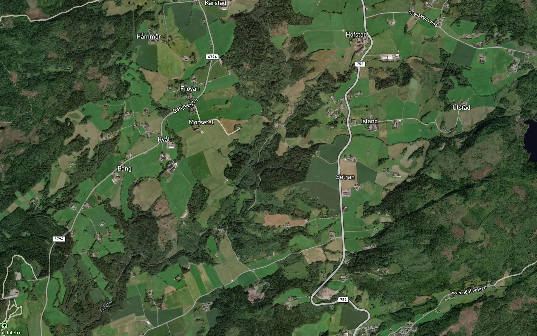 Satellite map of the Islandsbekken