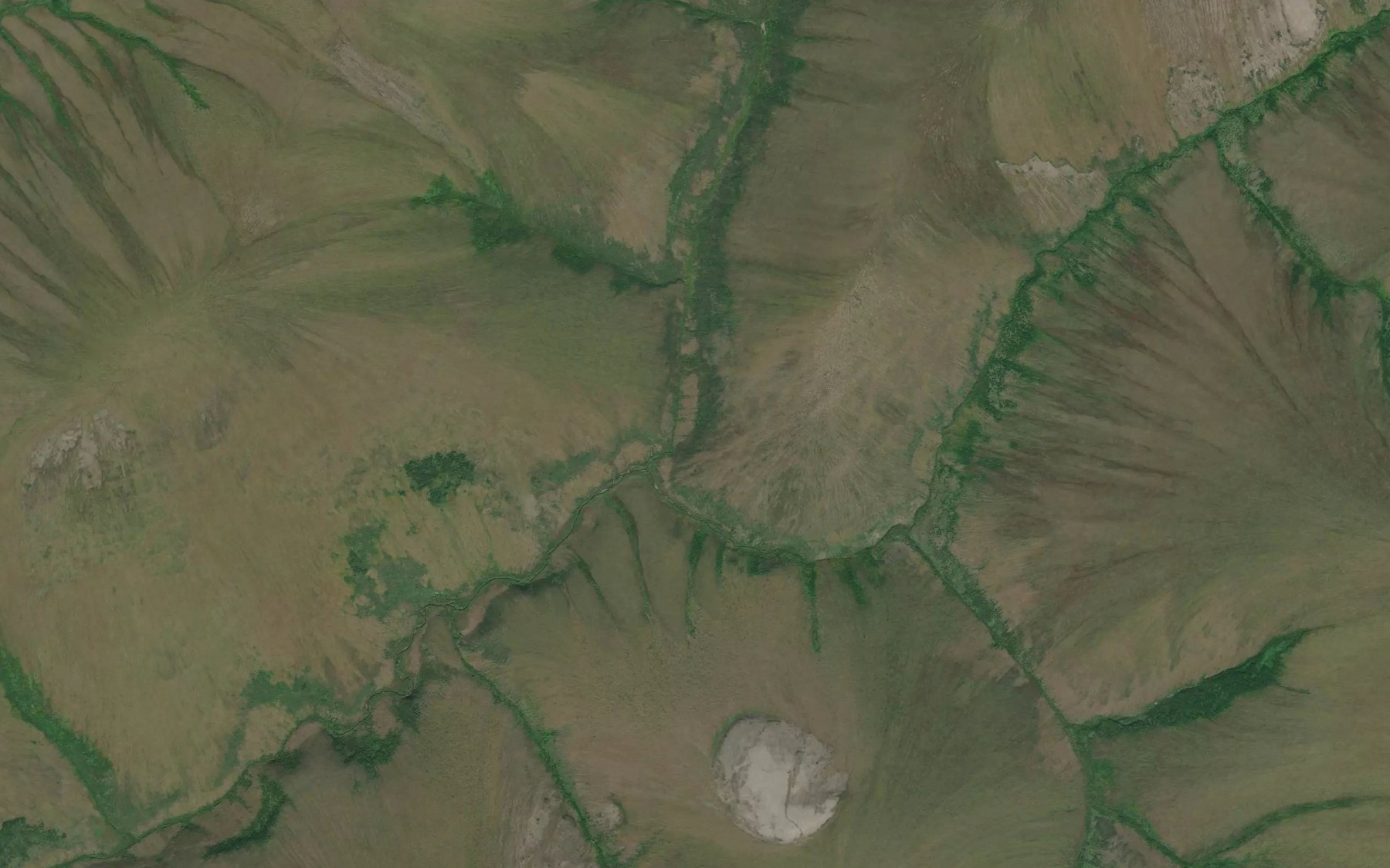 Satellite map of the Oregon Creek