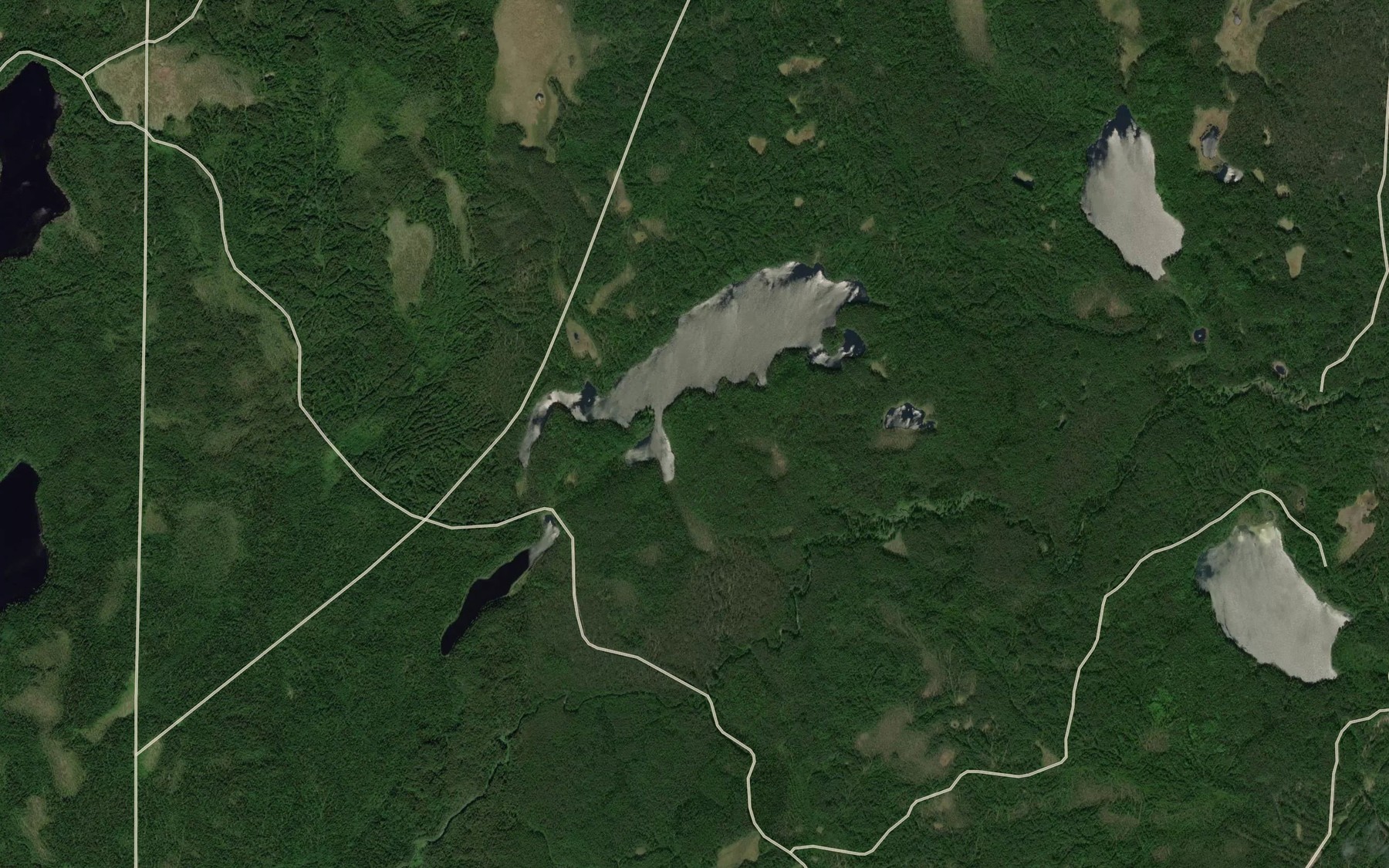 Satellite map of the Ozero Vinzhakovo