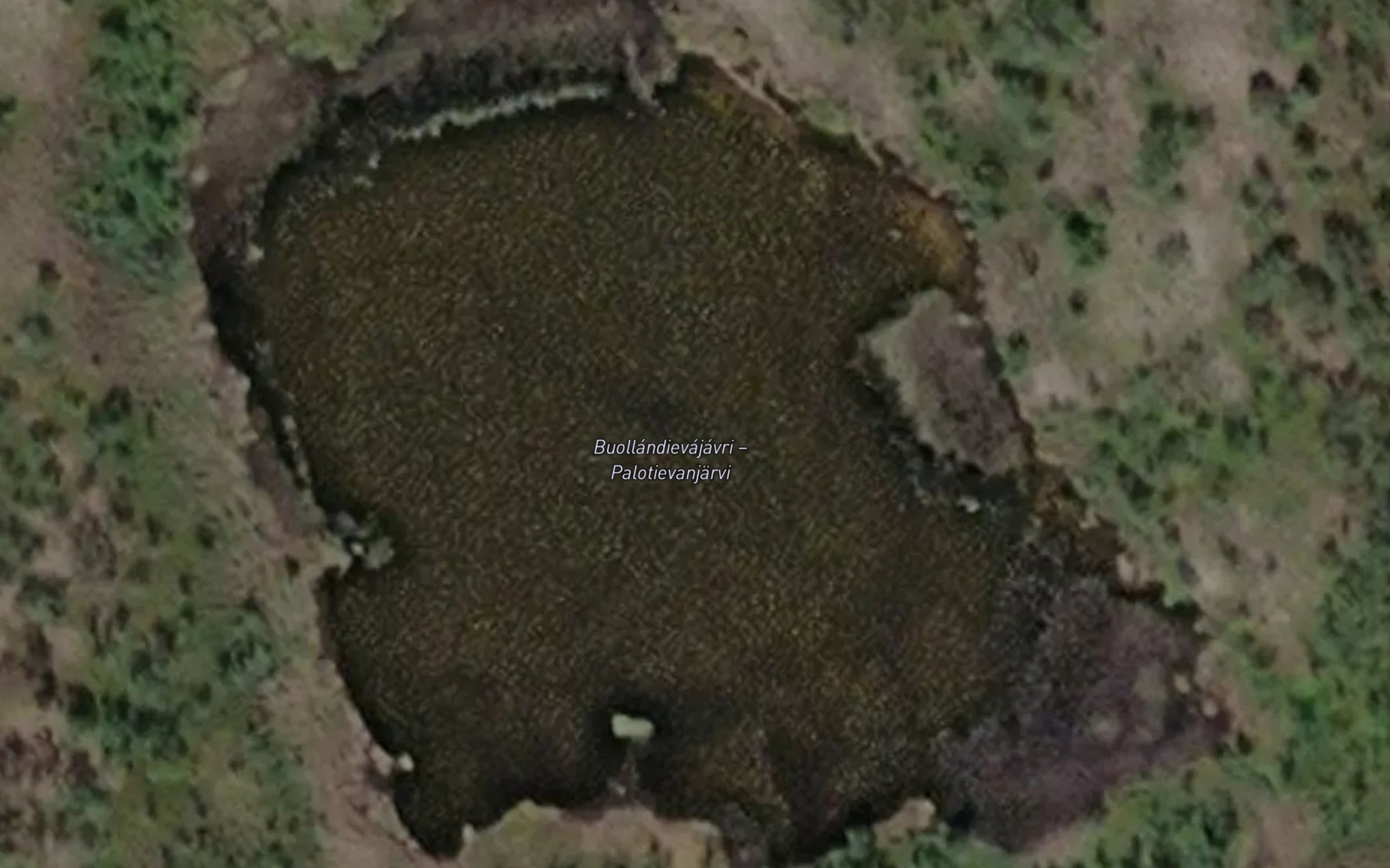Satellite map of the Buollandievajavri