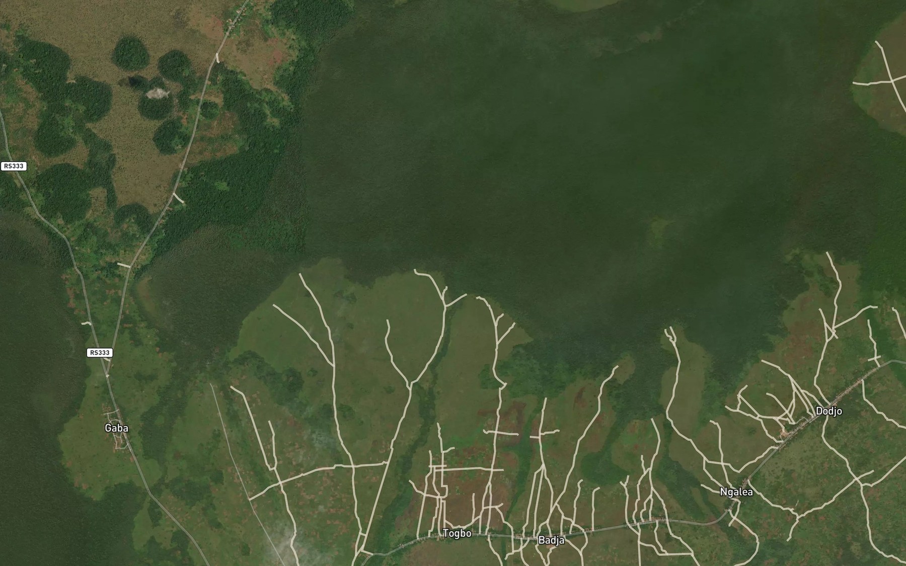 Satellite map of the Wuwu