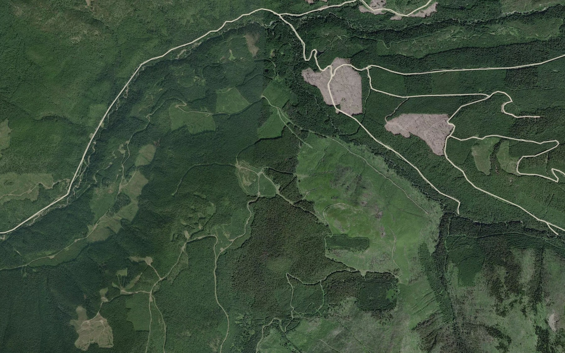 Satellite map of the Severide Creek