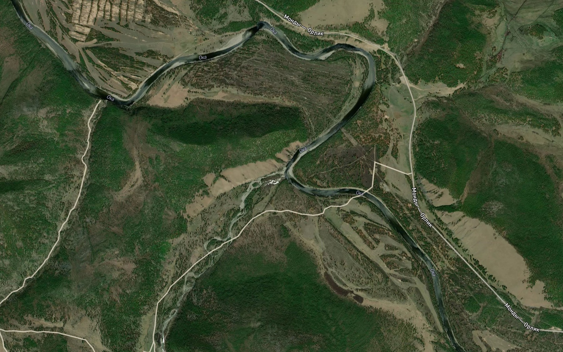 Satellite map of the Khazalkhy