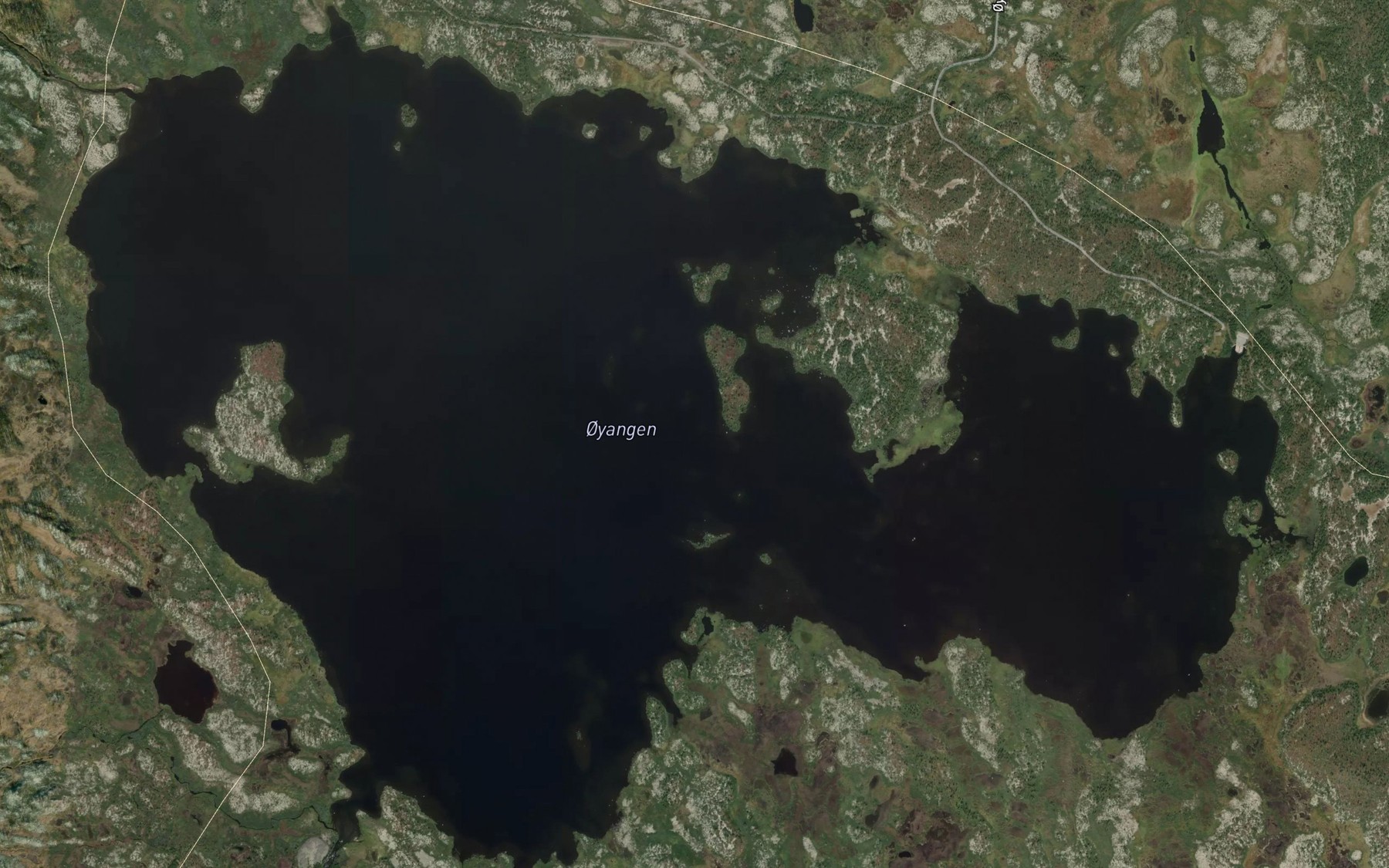 Satellite map of the Oyangen