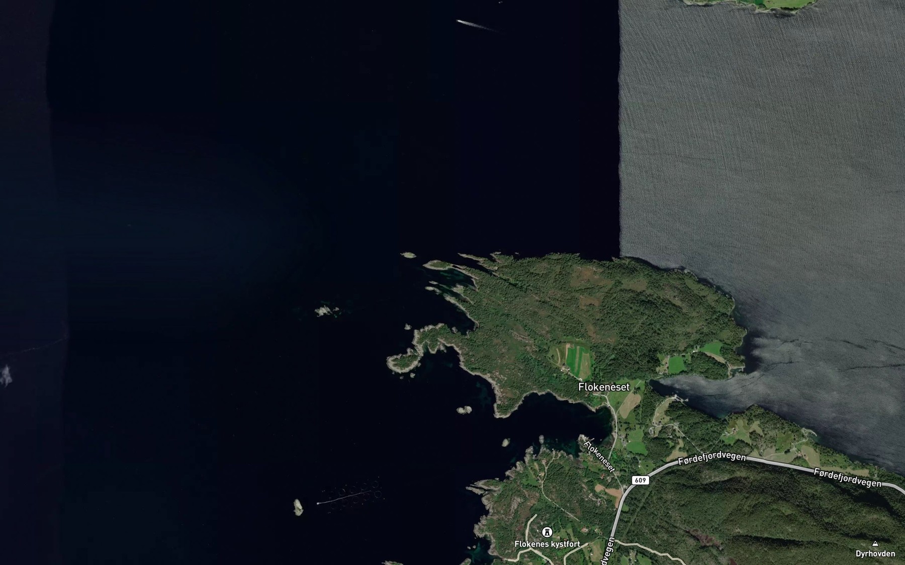 Satellite map of the Nordre Breivik