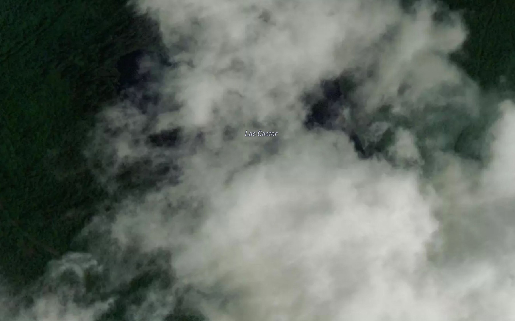 Satellite map of the Lac Castor