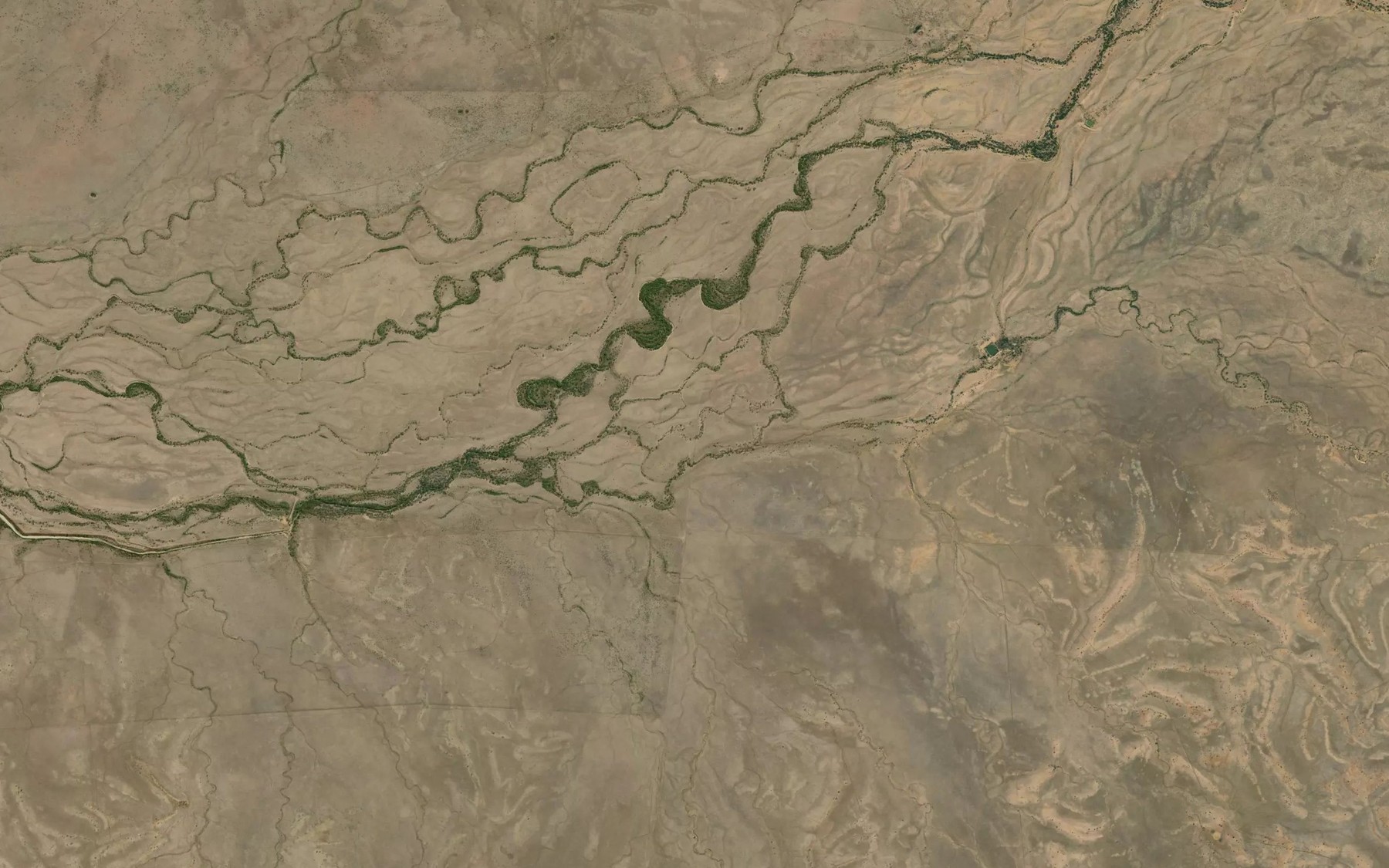Satellite map of the Galah Creek