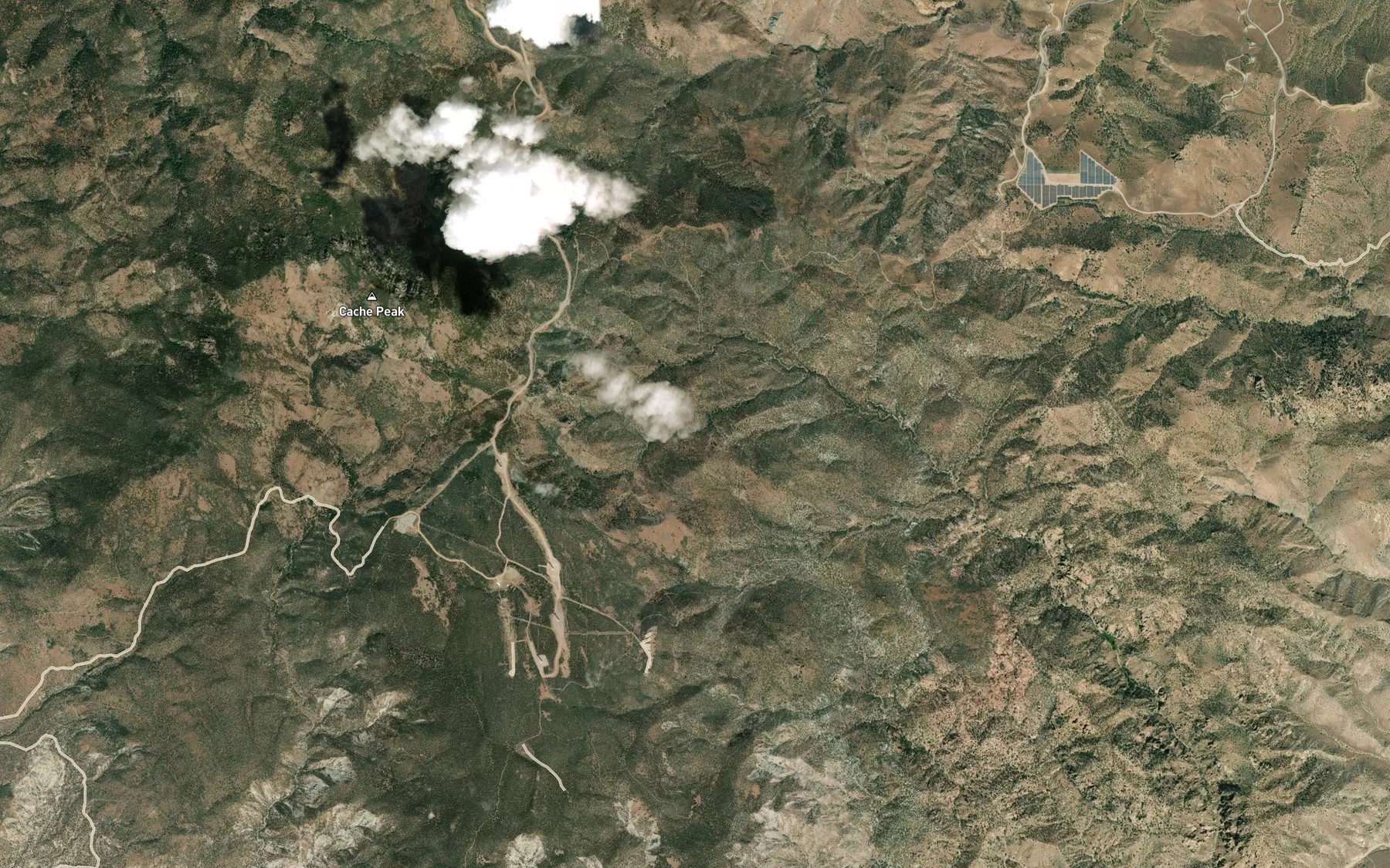 Satellite map of the Megs Mud Spring
