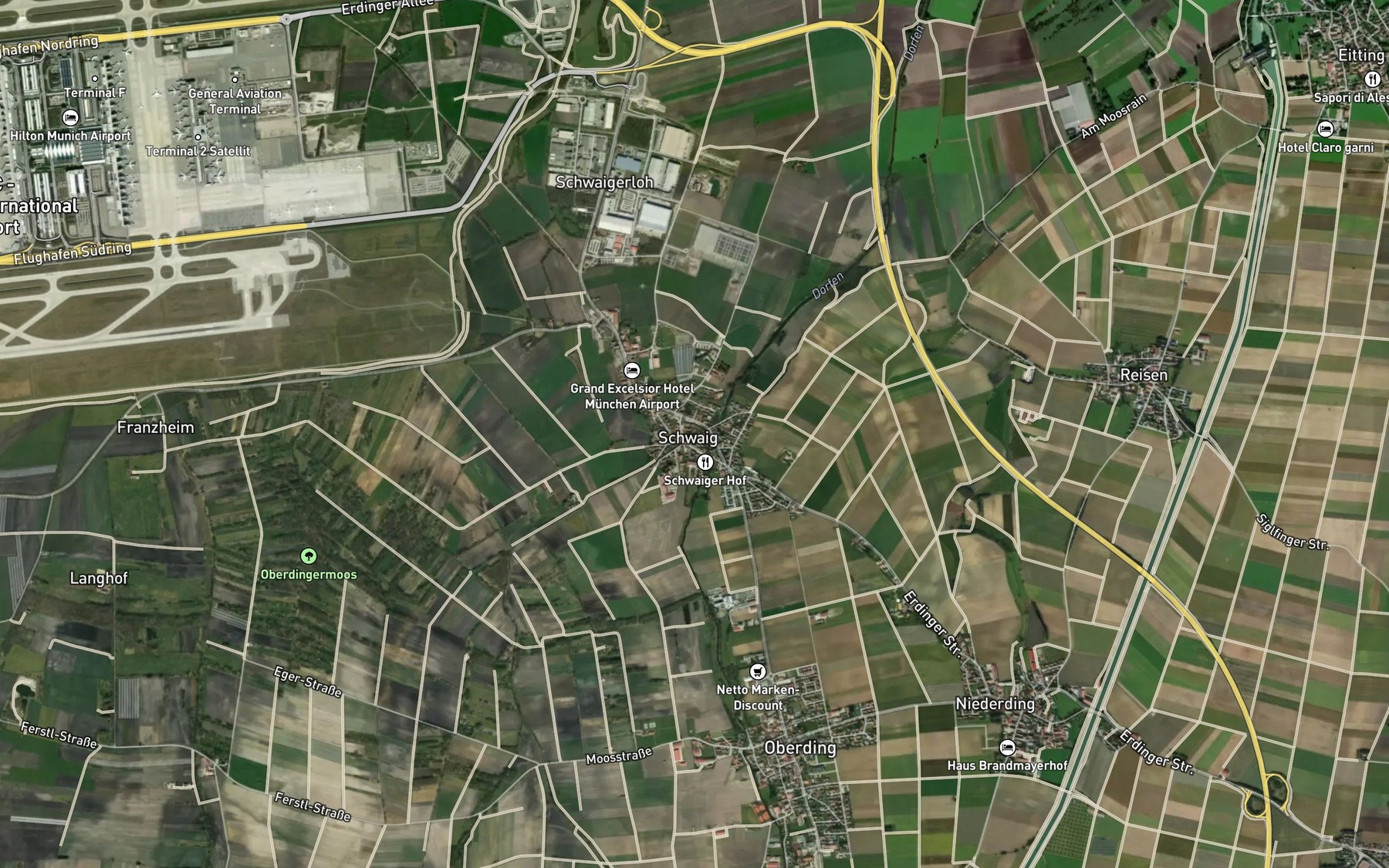 Satellite map of the Gfallach