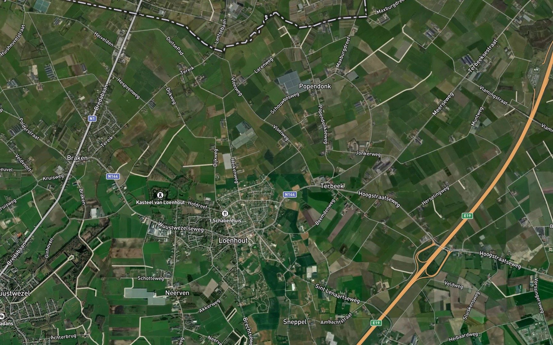 Satellite map of the Wehagense Beek