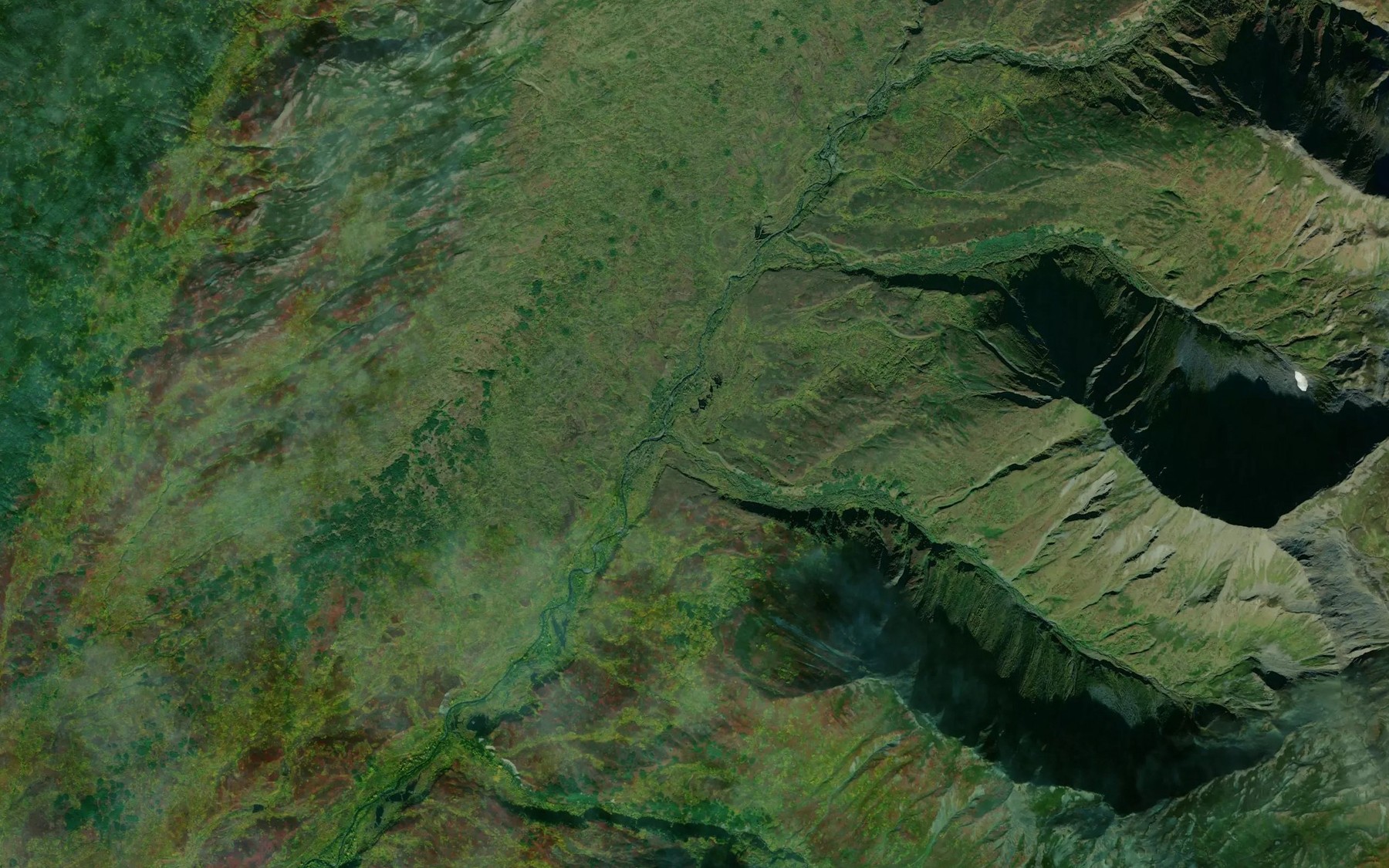 Satellite map of the Blank Creek