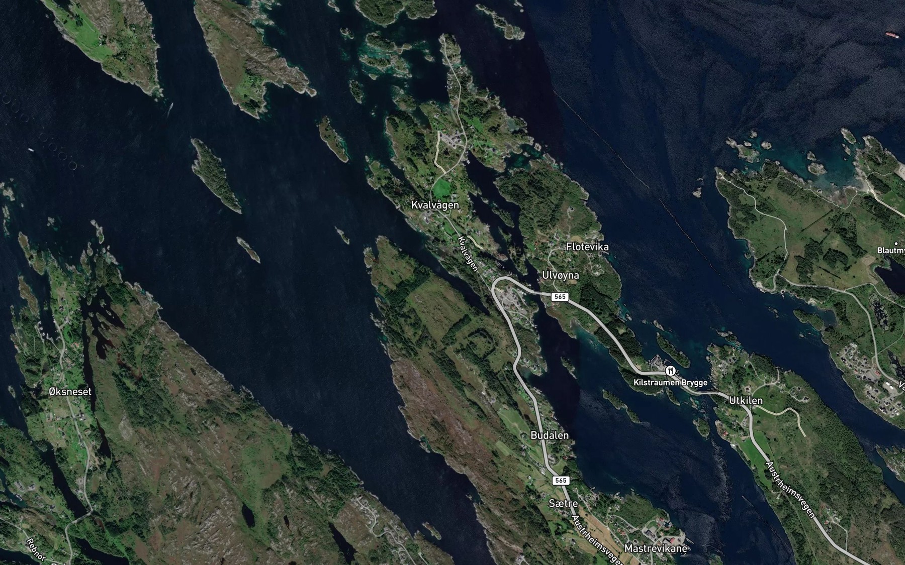 Satellite map of the Makrellvagen
