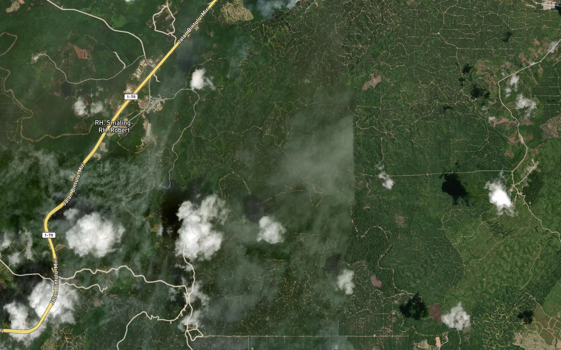 Satellite map of the Sungai Sebanah