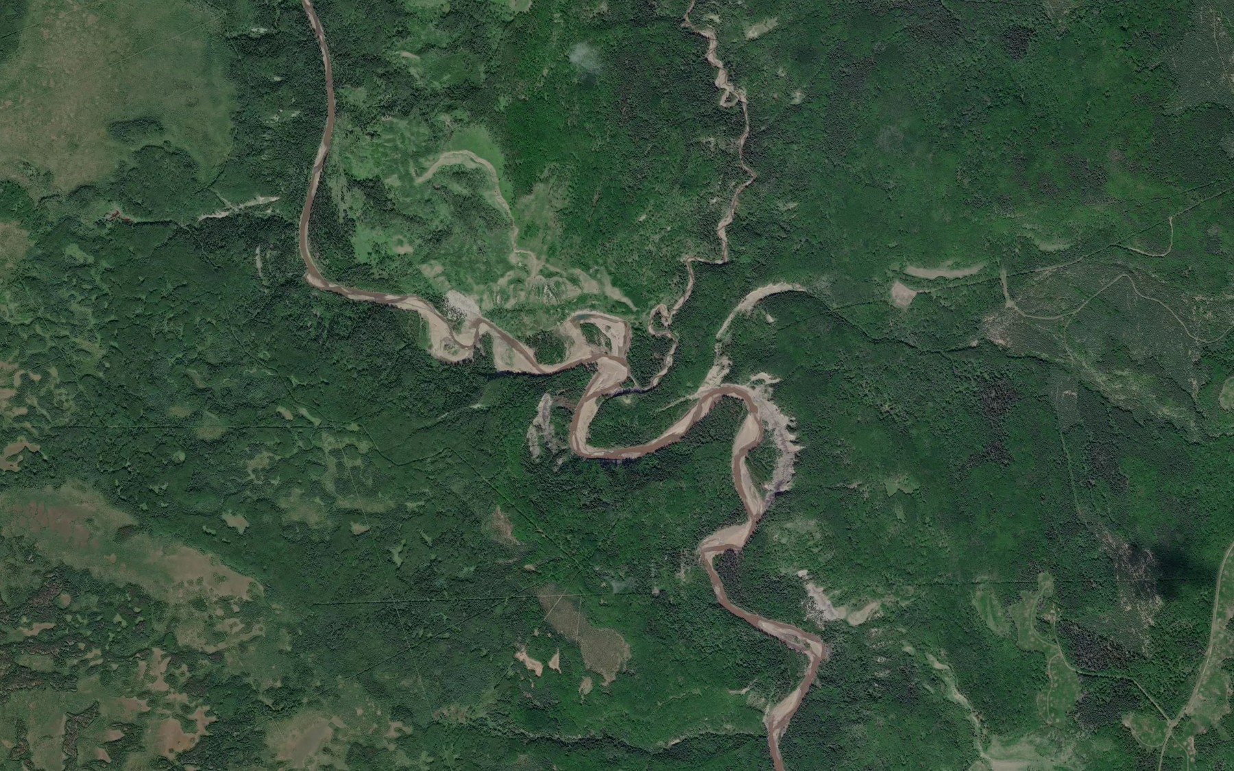 Satellite map of the Deadhorse Creek