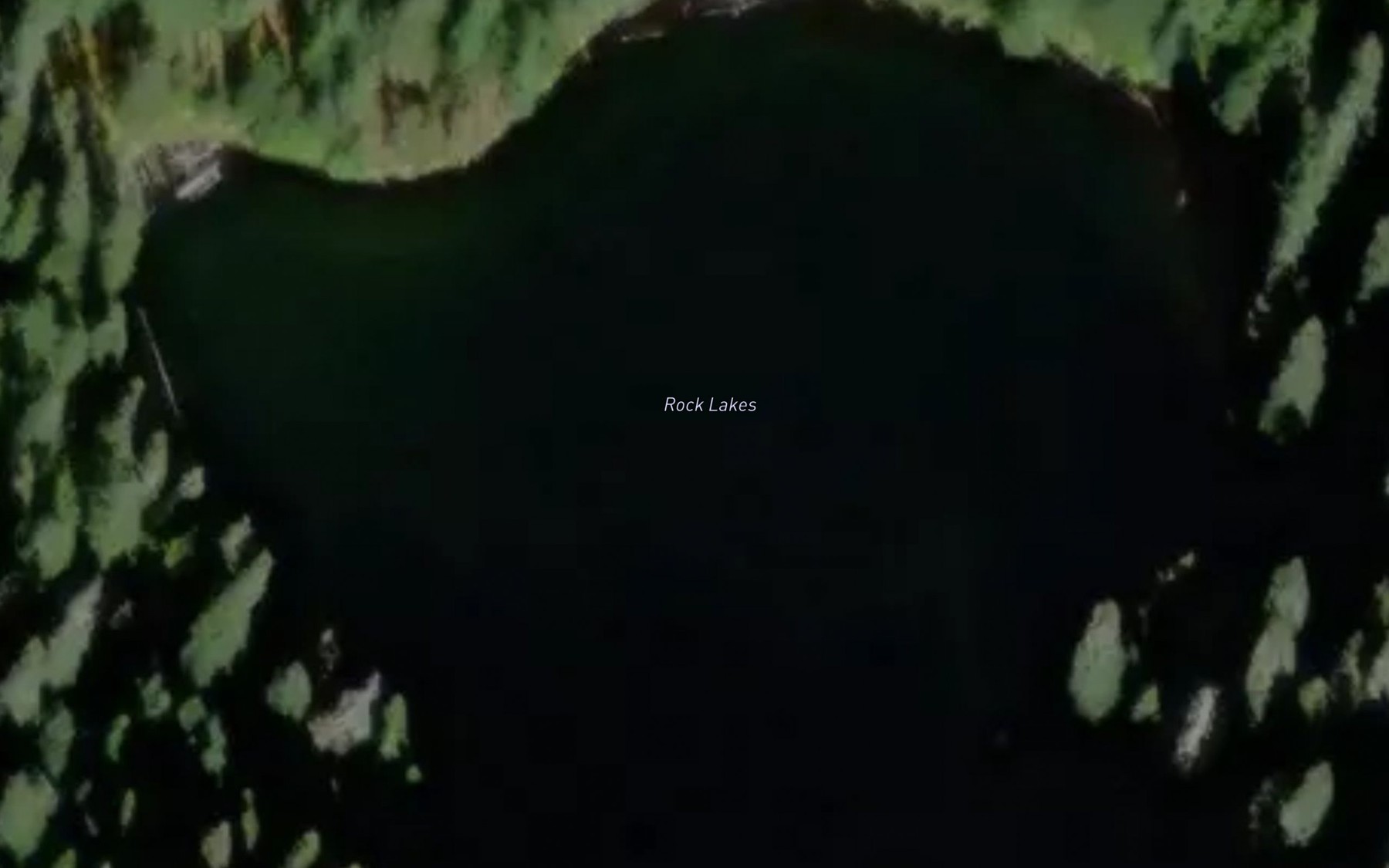 Satellite map of the Upper Rock Lake