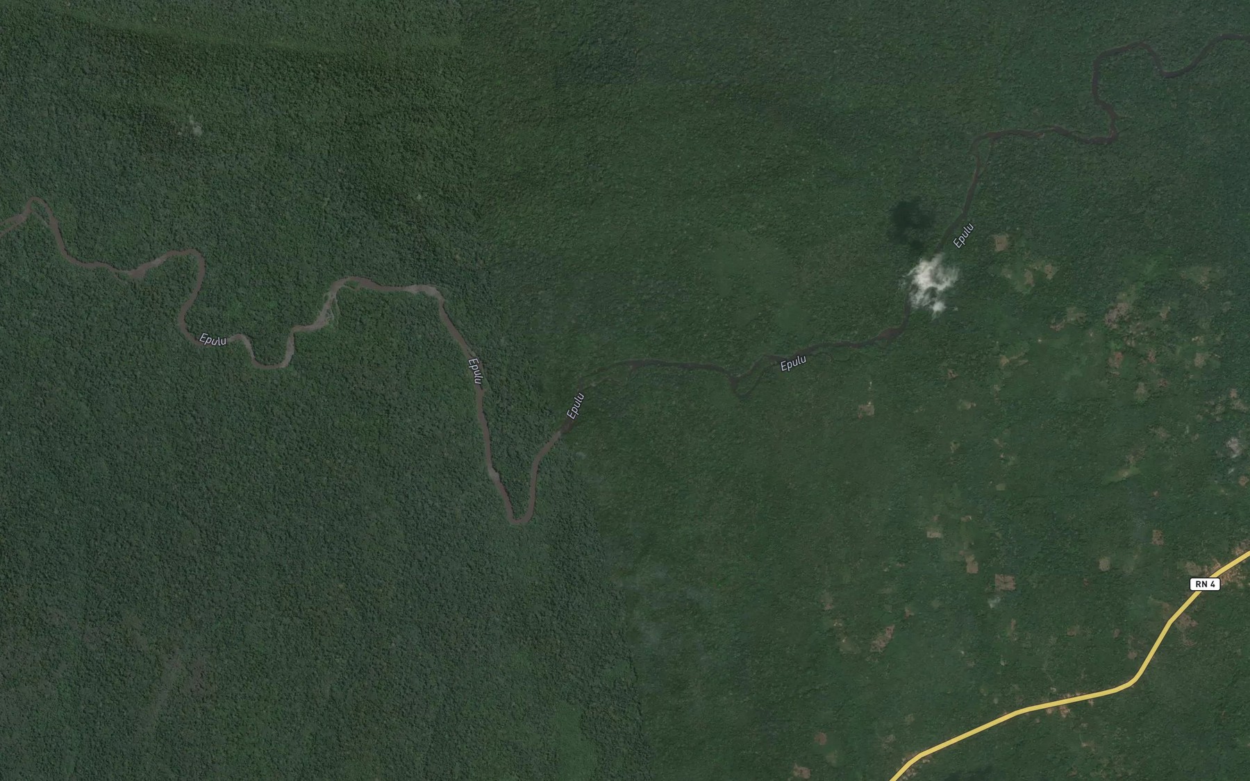 Satellite map of the Angeleza