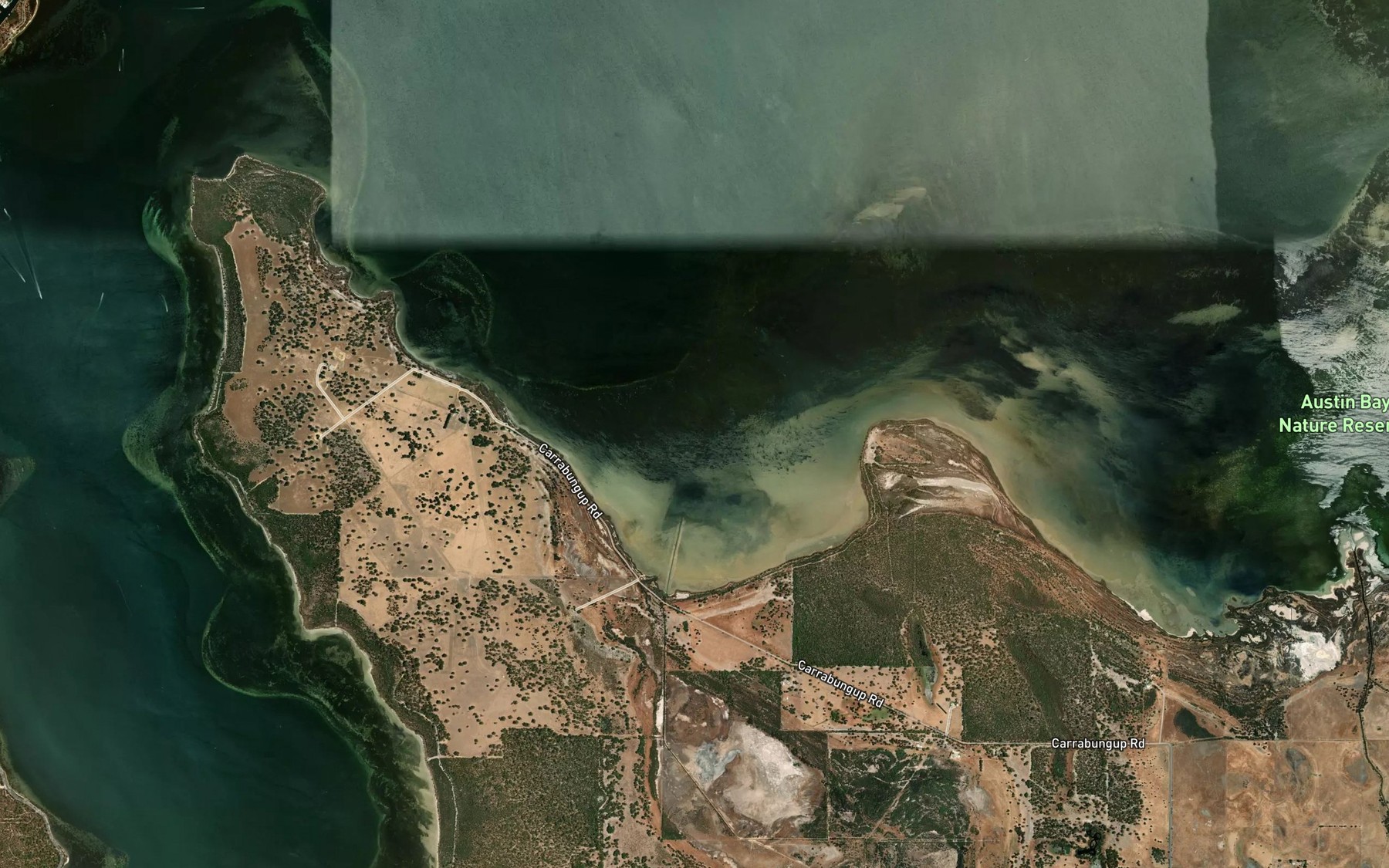 Satellite map of the Robert Bay