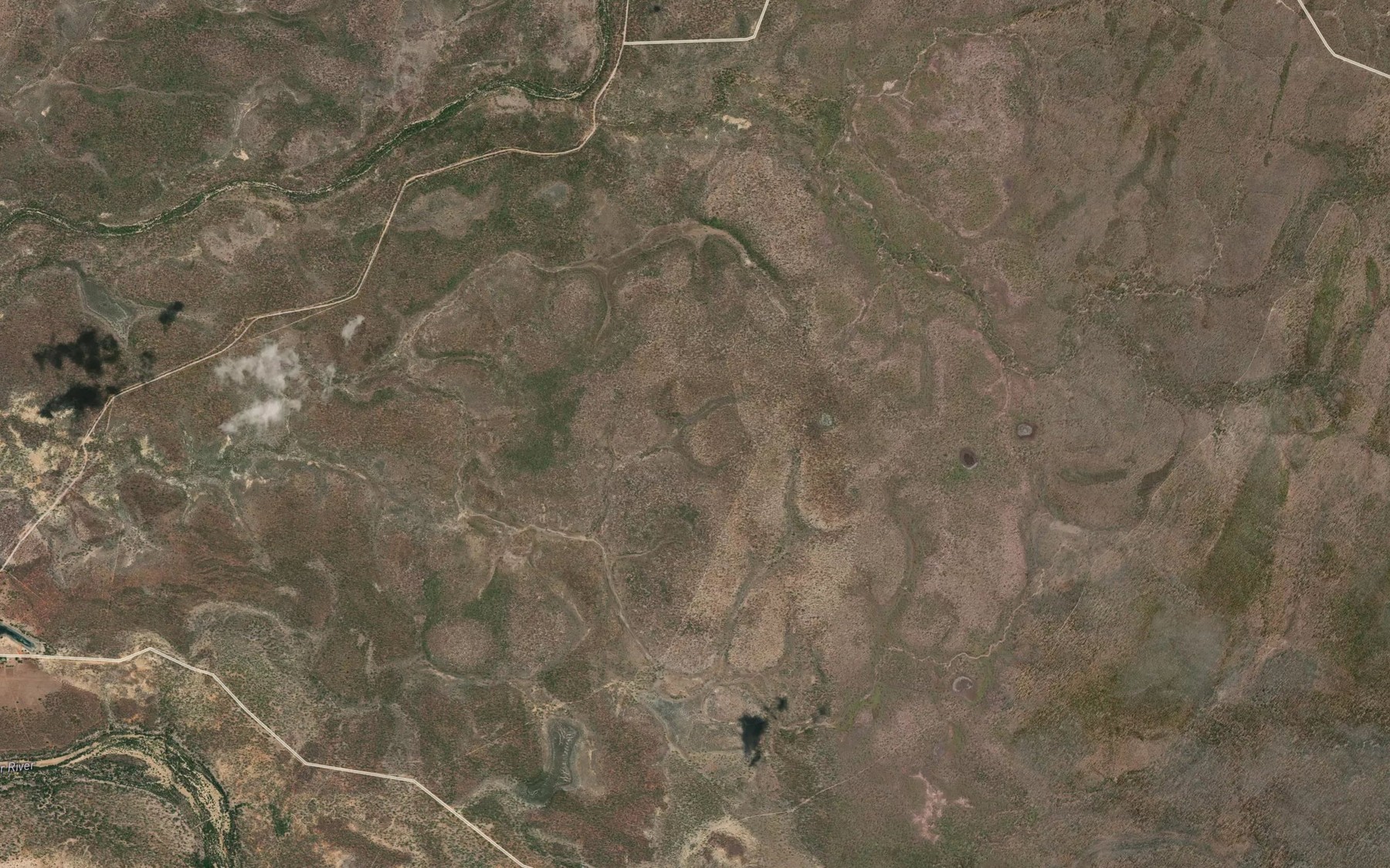 Satellite map of the Lily Lagoon