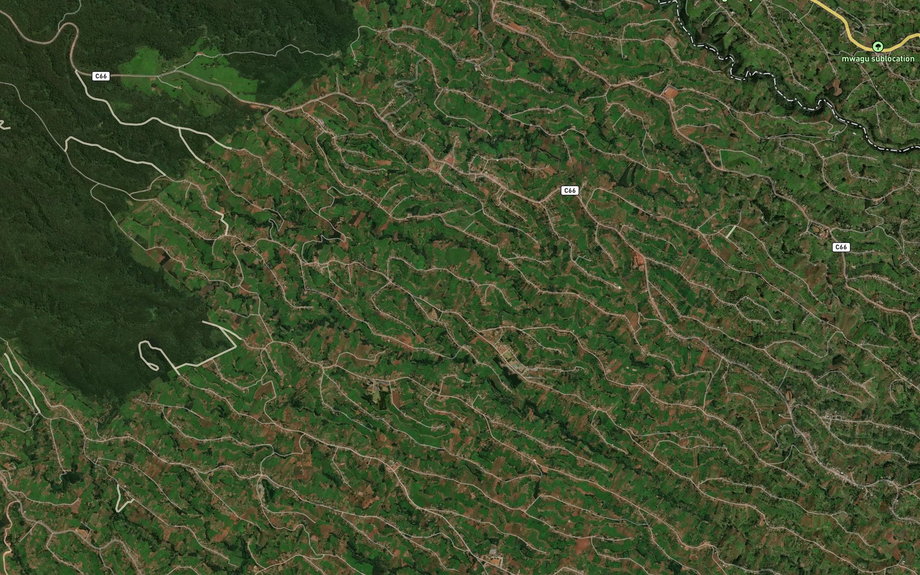 Satellite map of the Ndigirigi