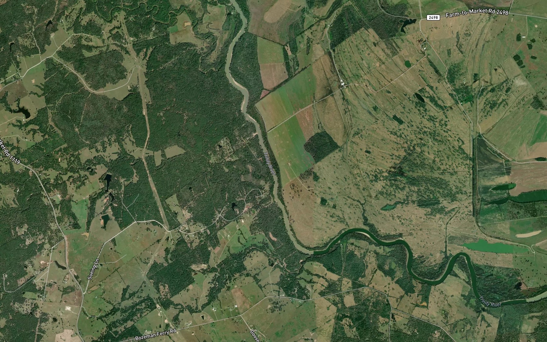 Satellite map of the Cobb Creek