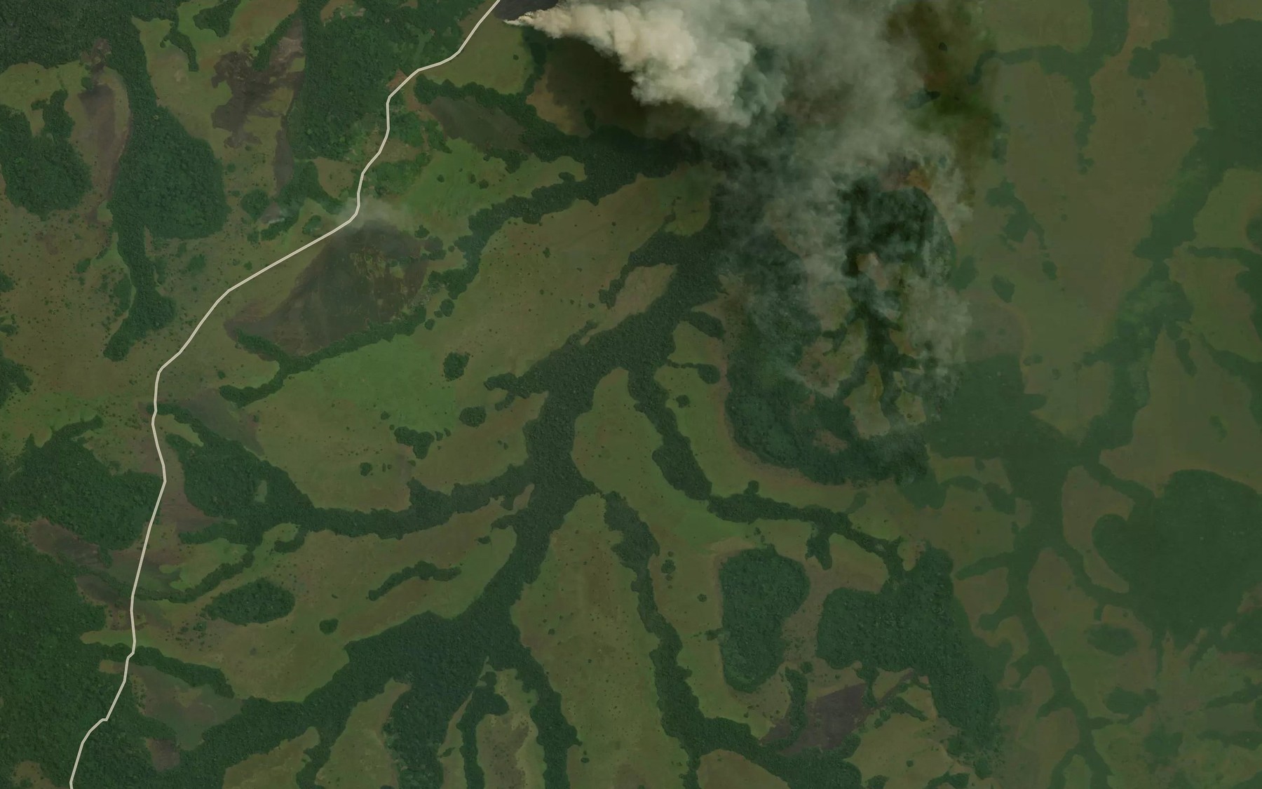 Satellite map of the Okessika