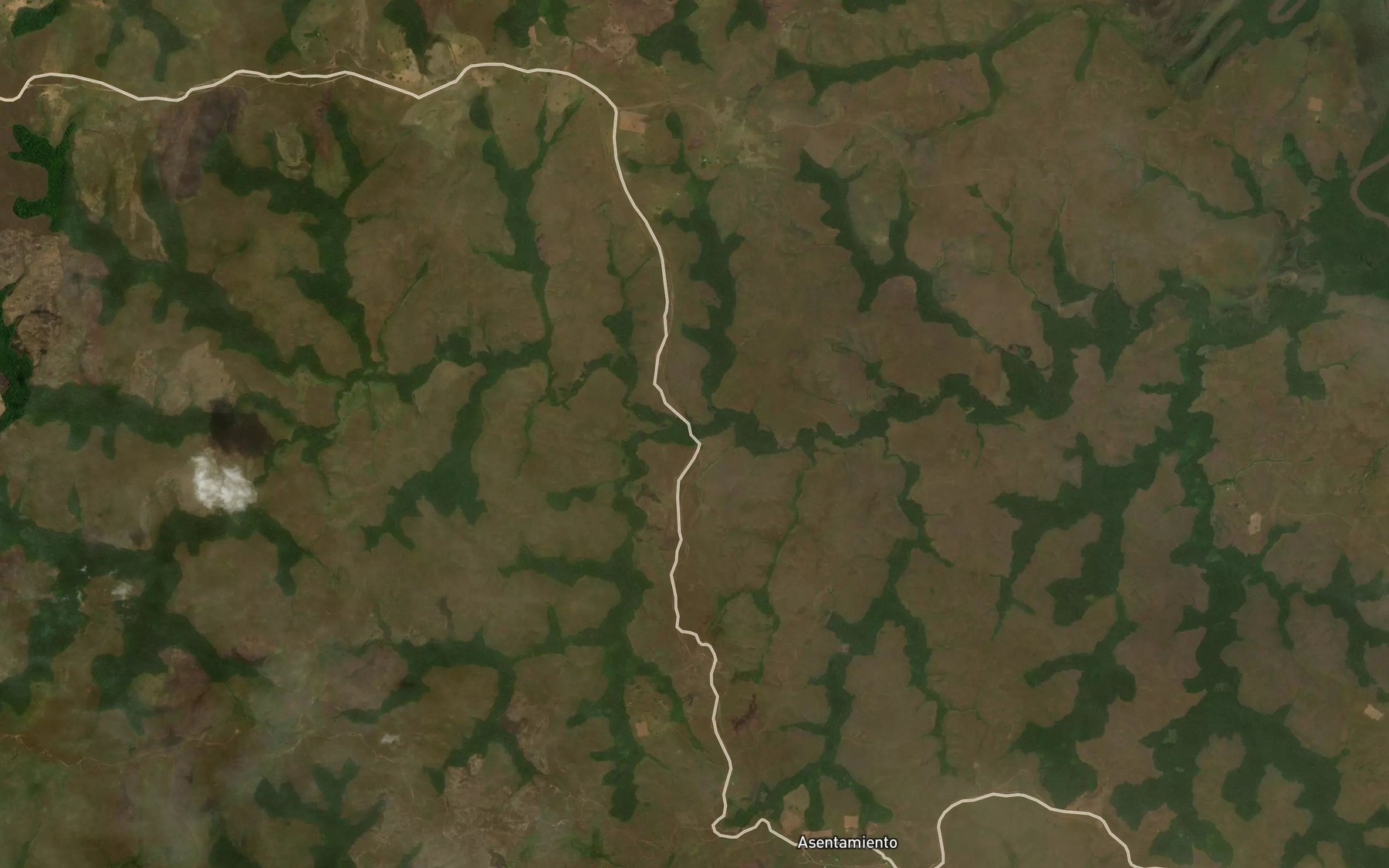 Satellite map of the Cano Quiniquinibo
