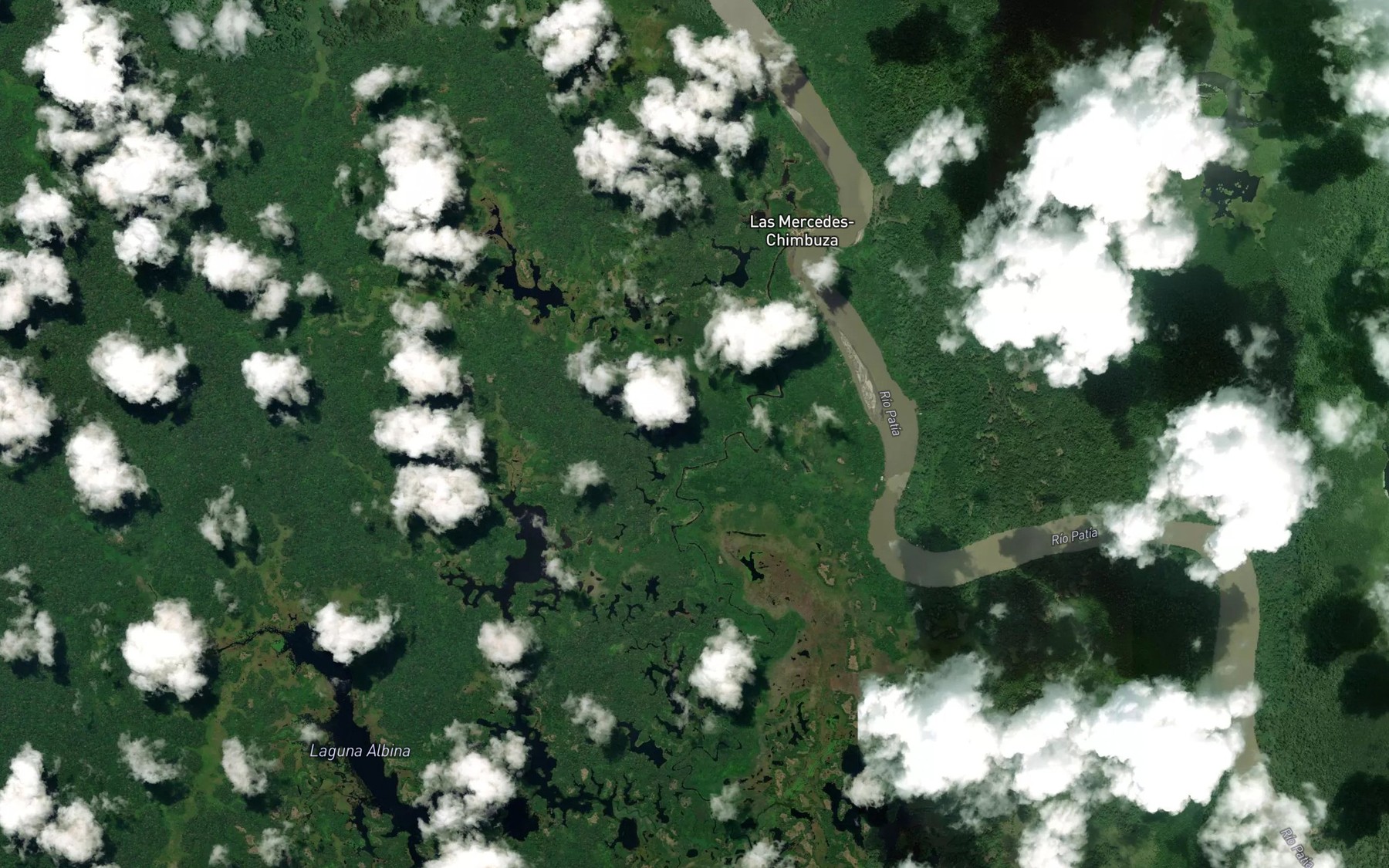 Satellite map of the Laguna Limoncito