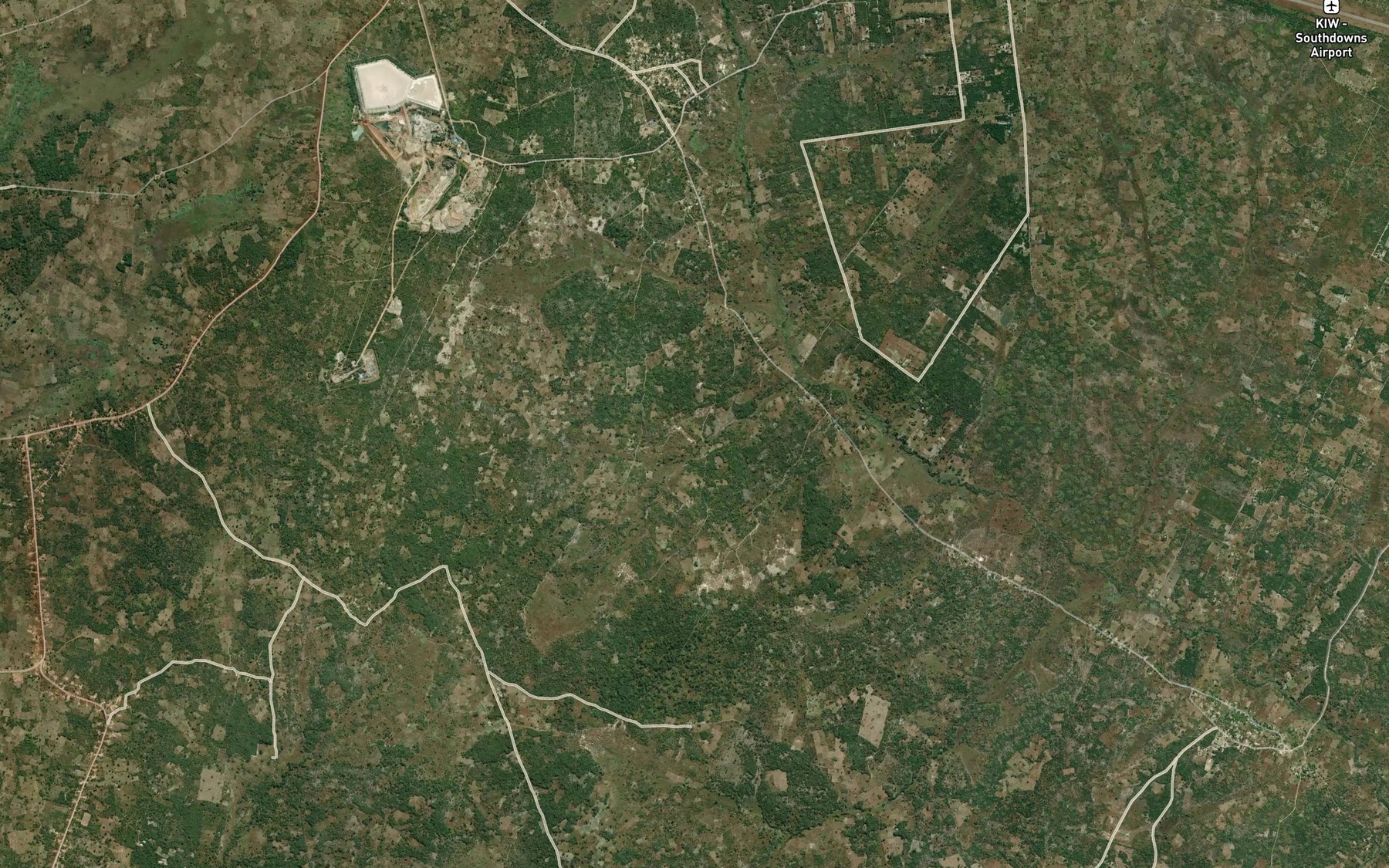 Satellite map of the Big Makanda