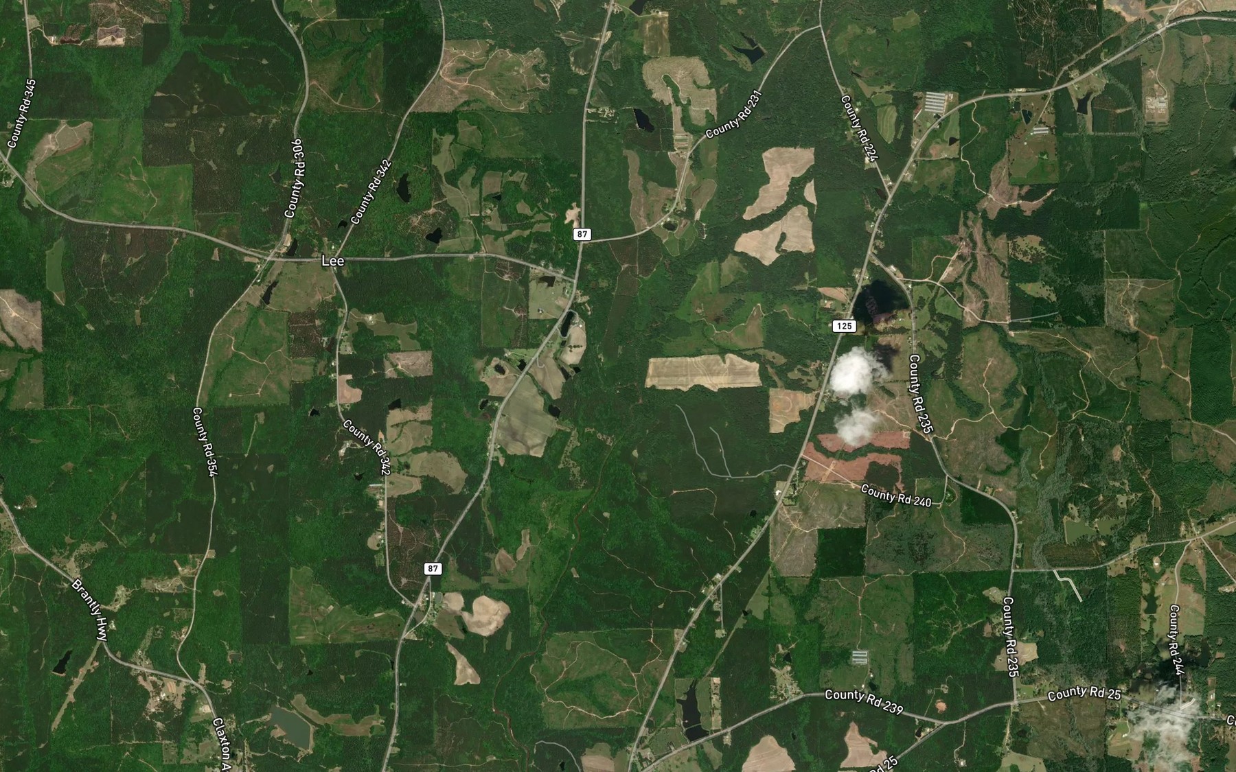 Satellite map of the Big Creek