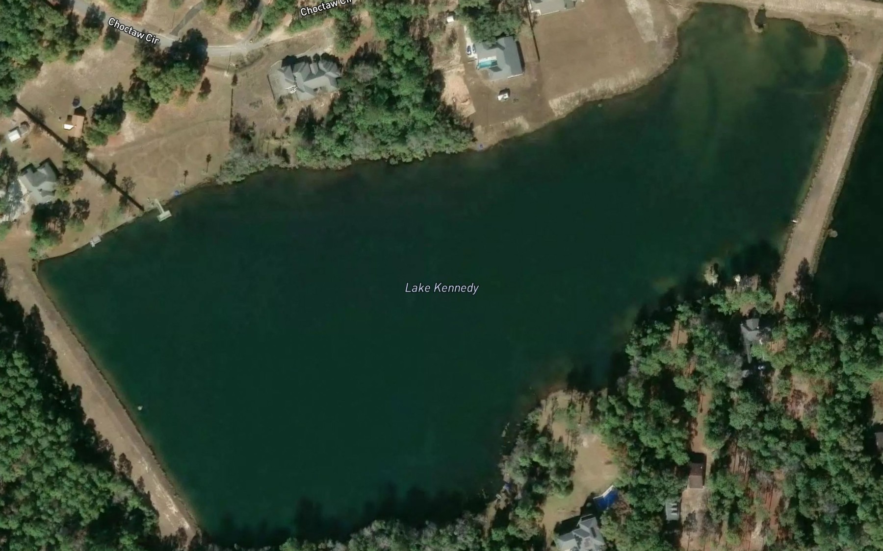 Satellite map of the Lake Kennedy