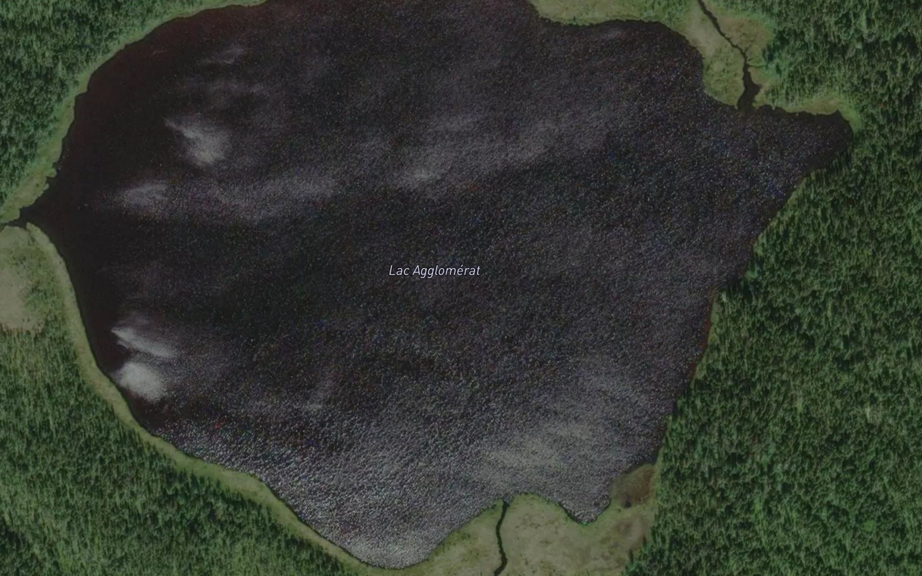 Satellite map of the Lac Agglomerat