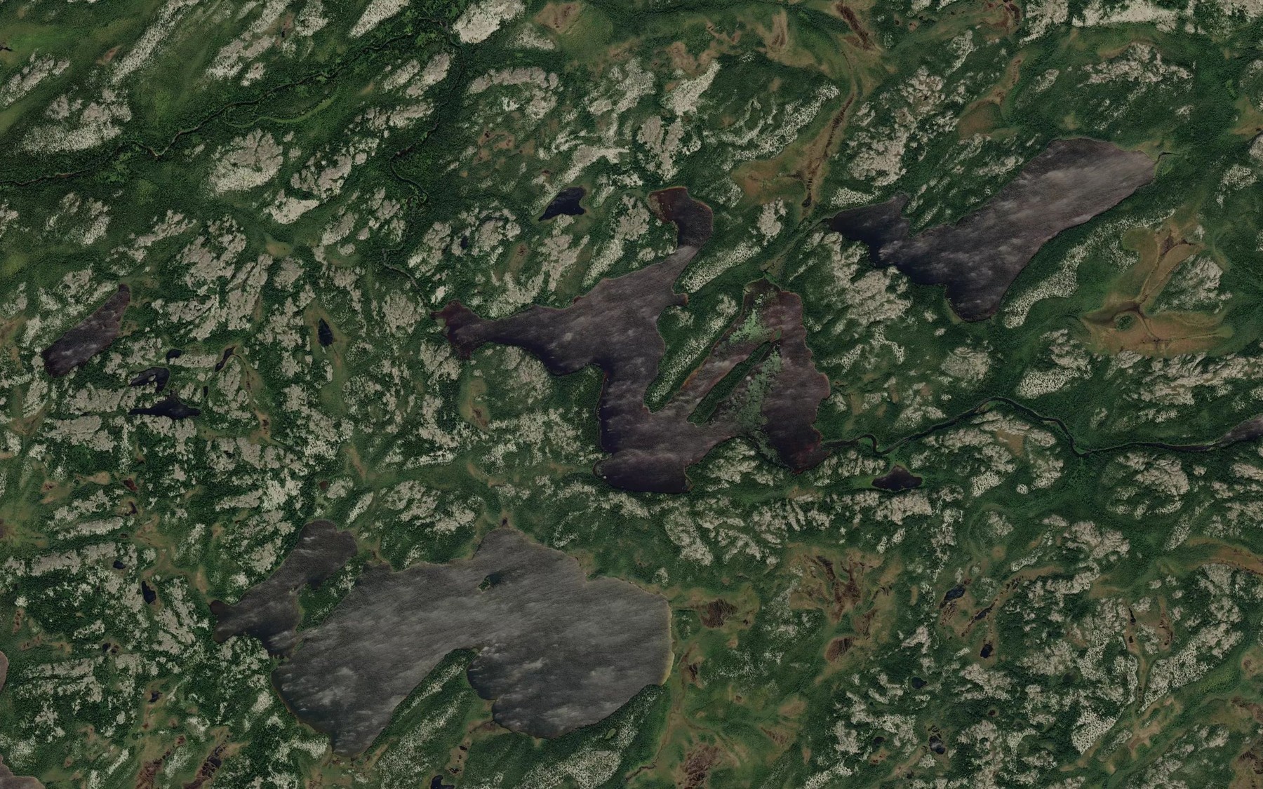 Satellite map of the Lac Wapusuchi