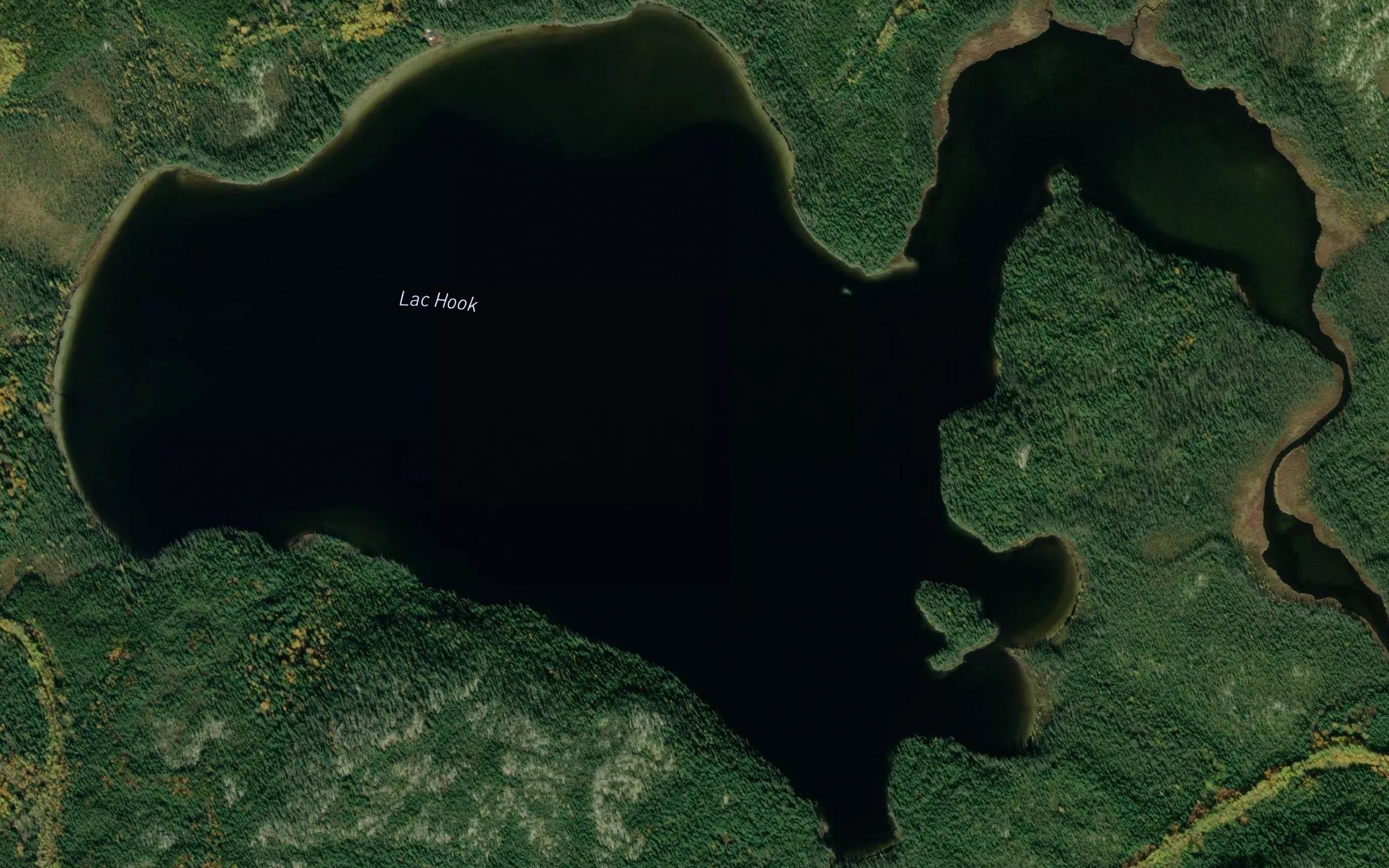 Satellite map of the Lac Hook