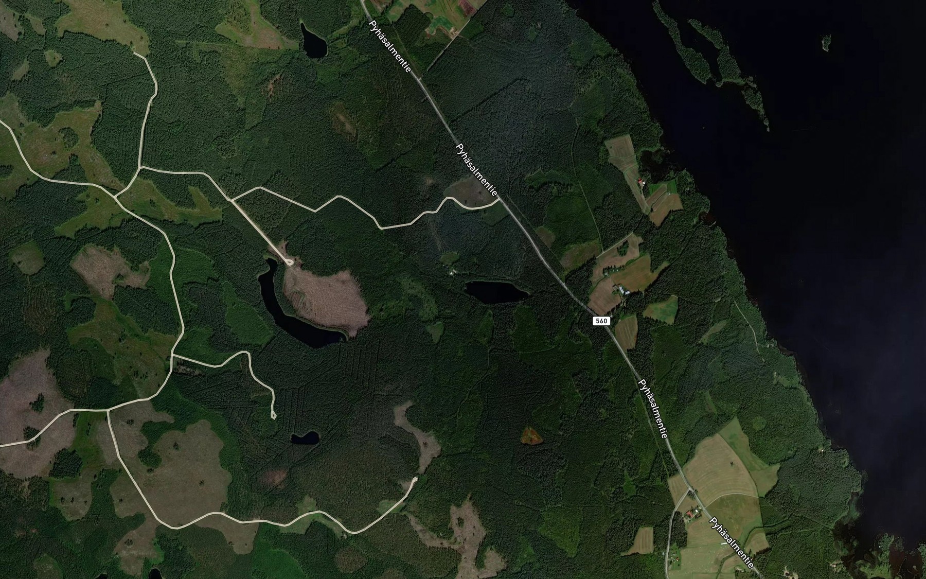 Satellite map of the Vaarapuro