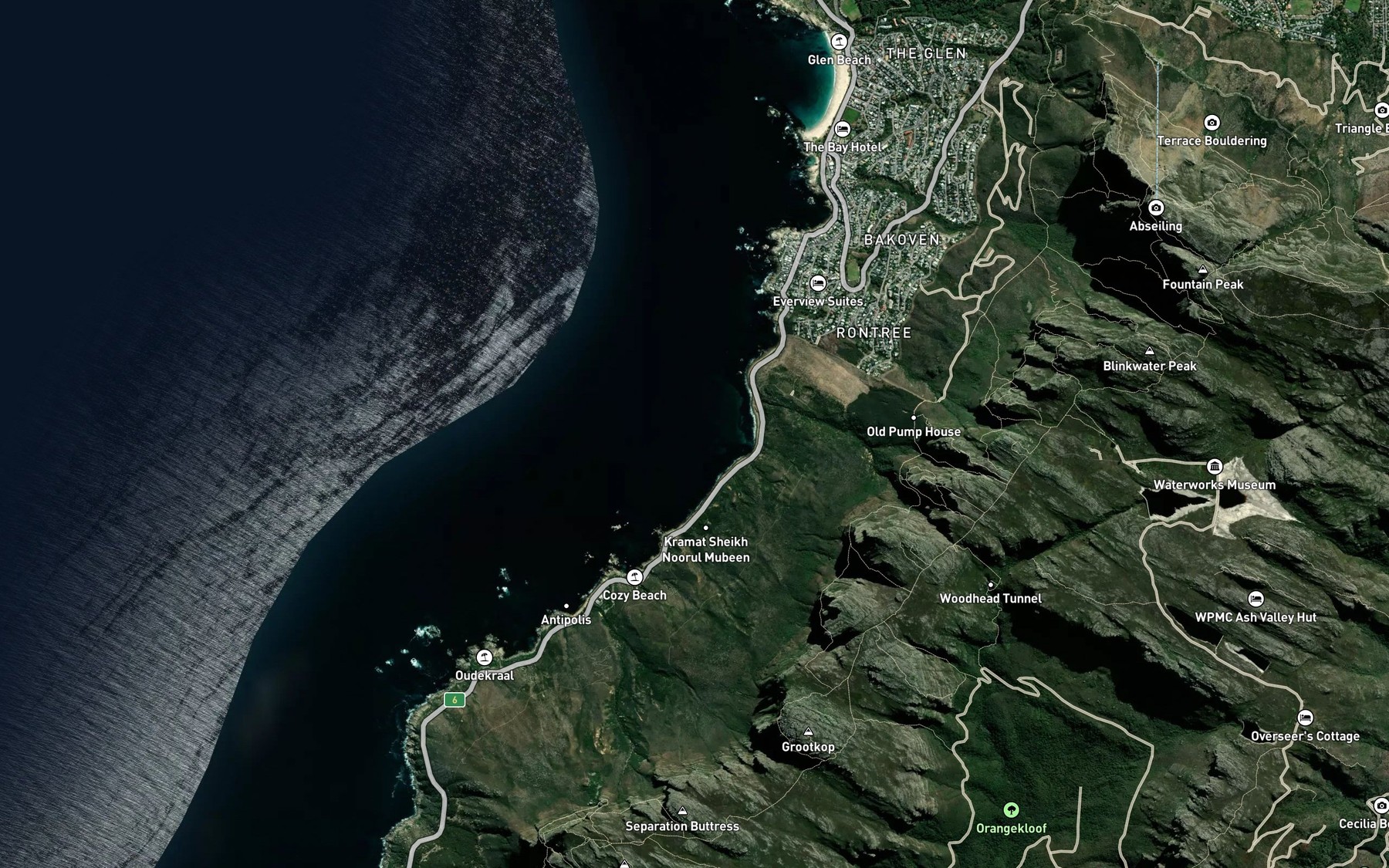 Satellite map of the Koeelbaai