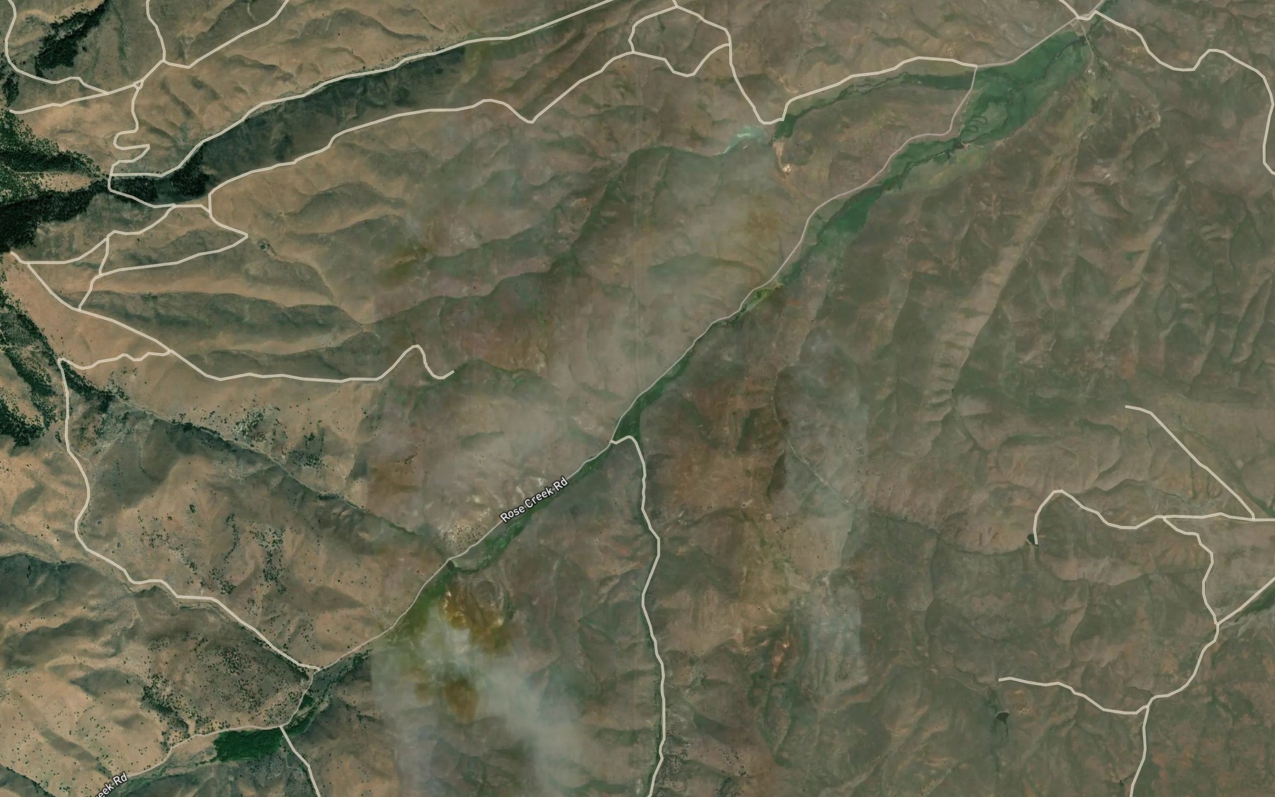 Satellite map of the Cottonwood Creek