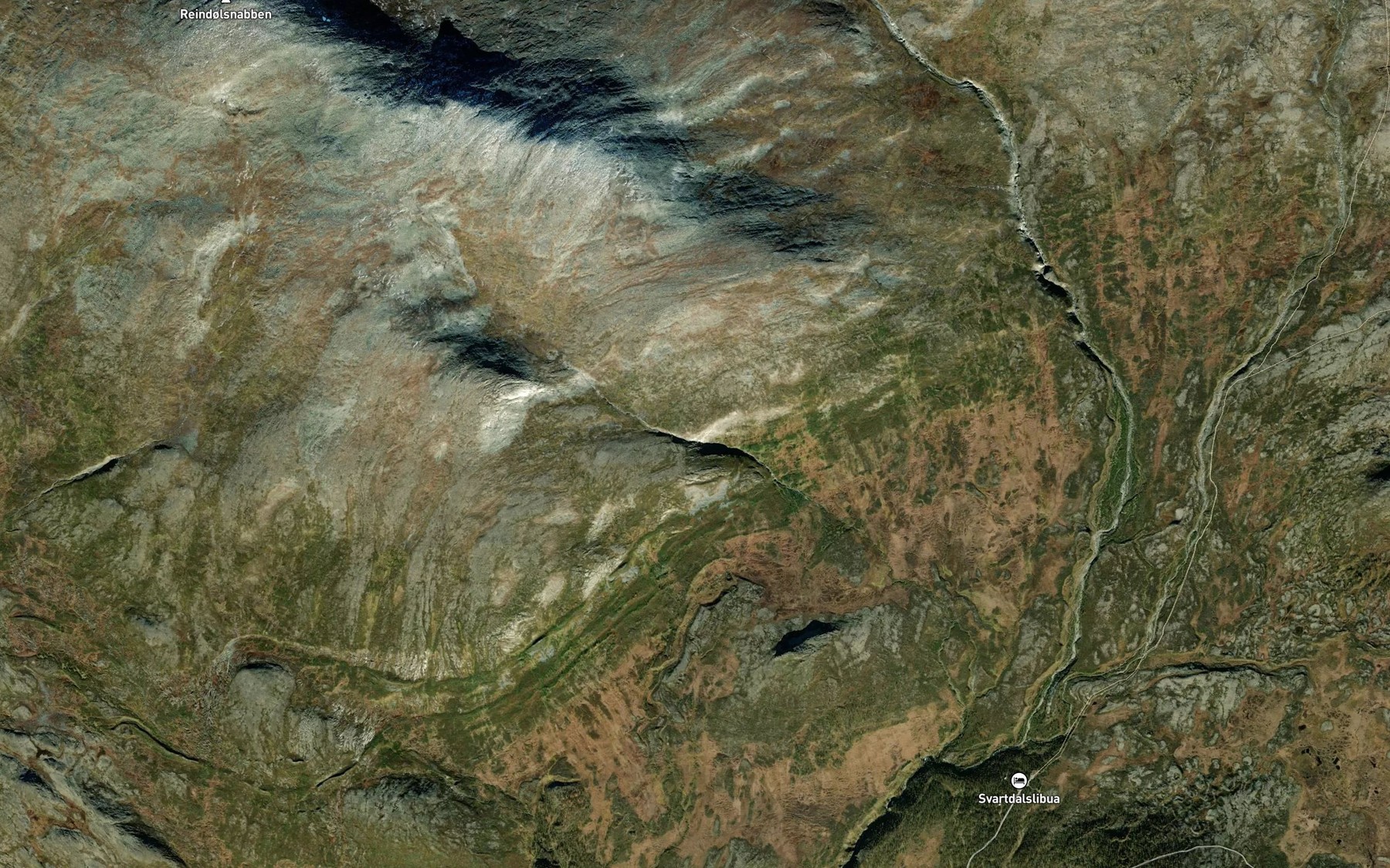 Satellite map of the Holbekken