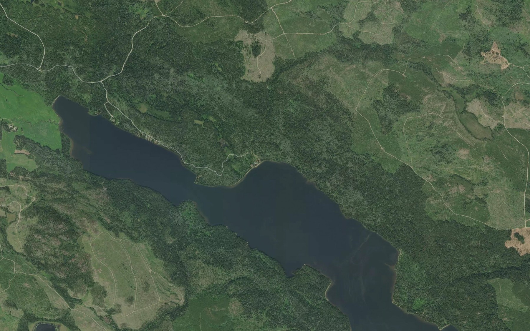 Satellite map of the Harrison Creek