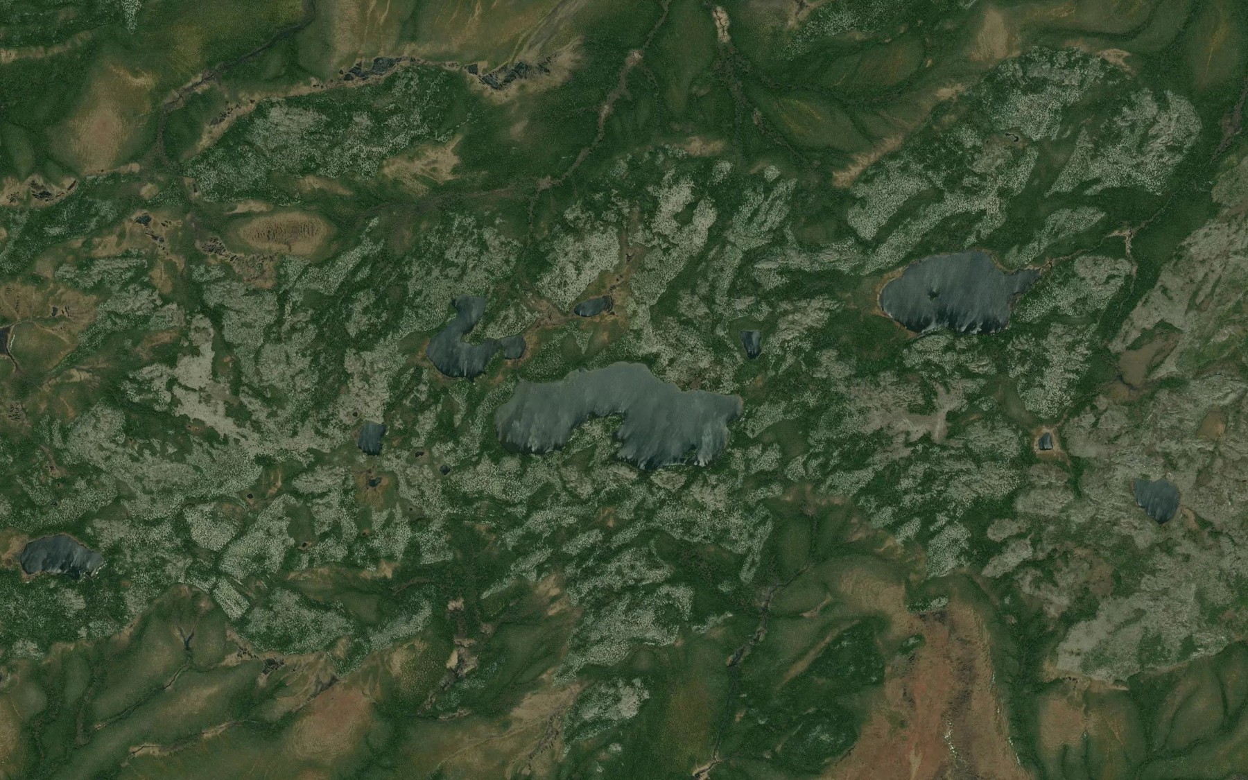 Satellite map of the Lac Coignan