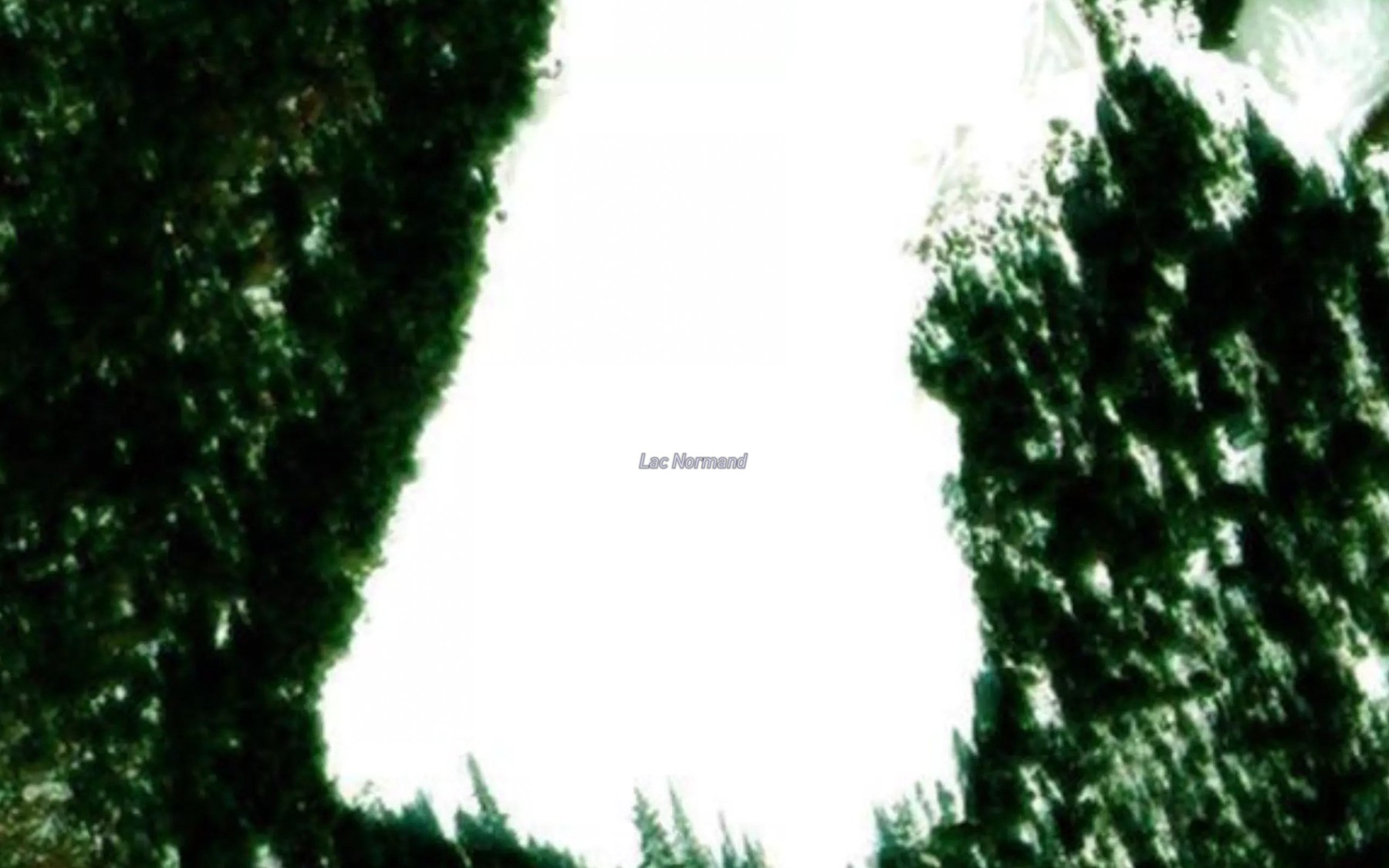Satellite map of the Lac Normand